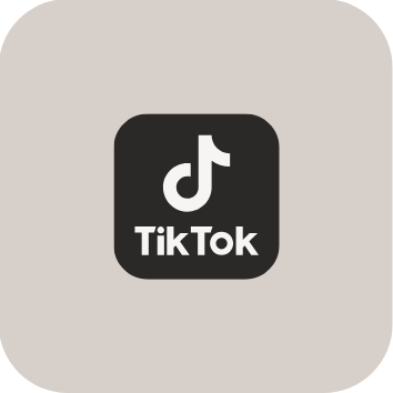 TikTok app icon with black background and white logo in the center.