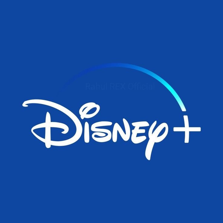 Disney+ logo on a blue background with the word 'Disney' in white and a plus sign.