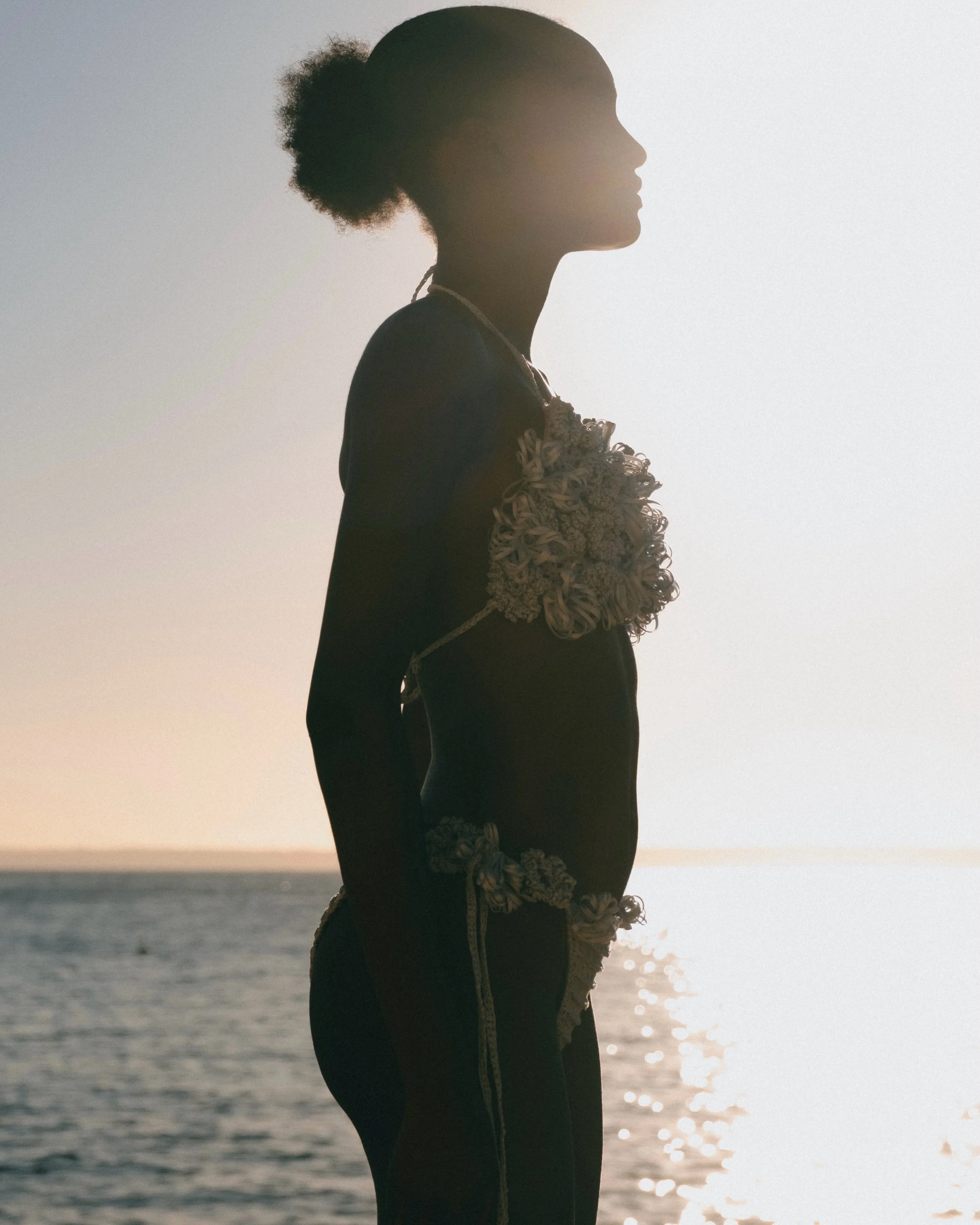Editorial fashion photography for L'Officiel magazine, photographed in Mallorca, Spain.