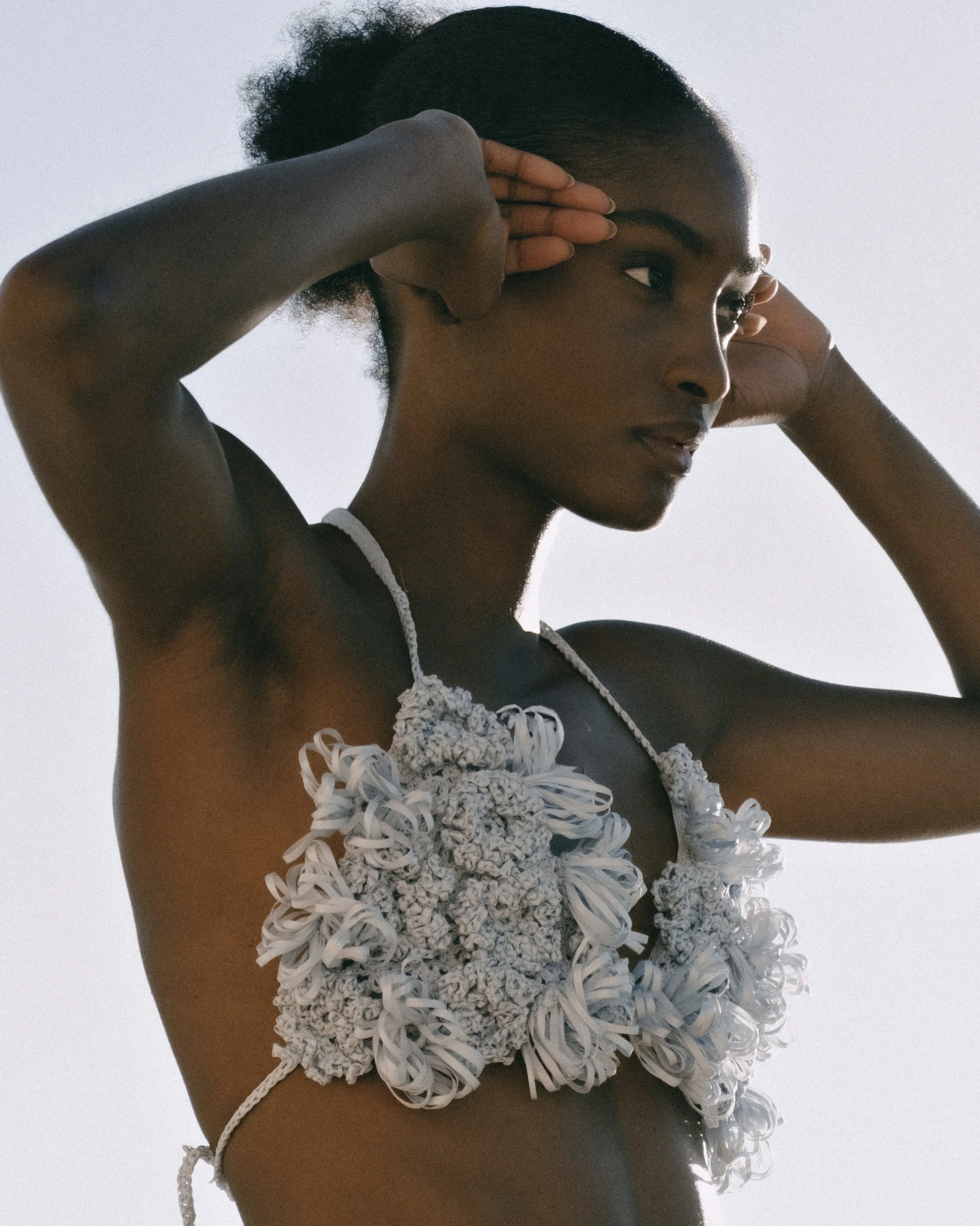 Editorial fashion photography for L'Officiel magazine, photographed in Mallorca, Spain.