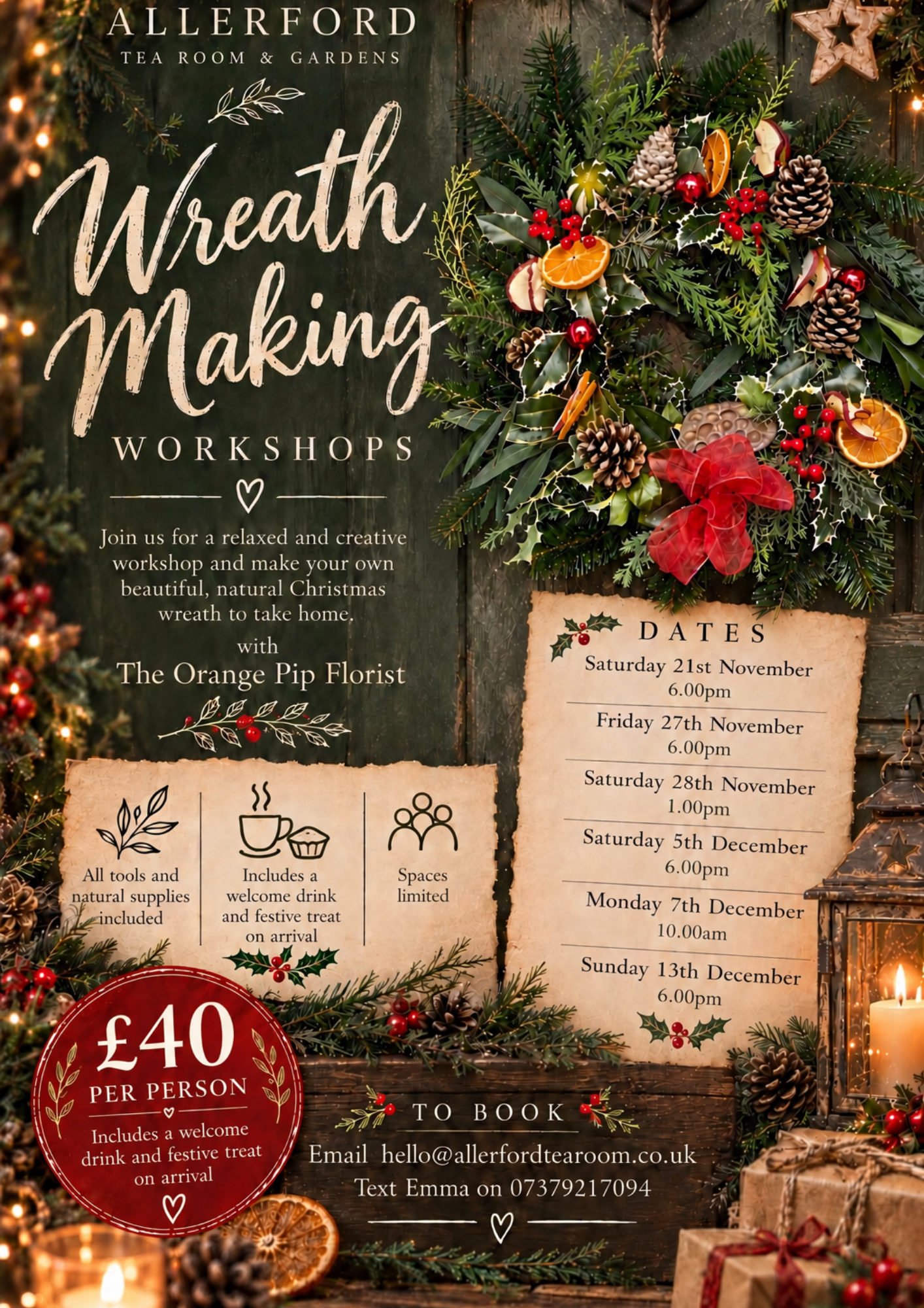 Christmas Wreath Making Workshops
