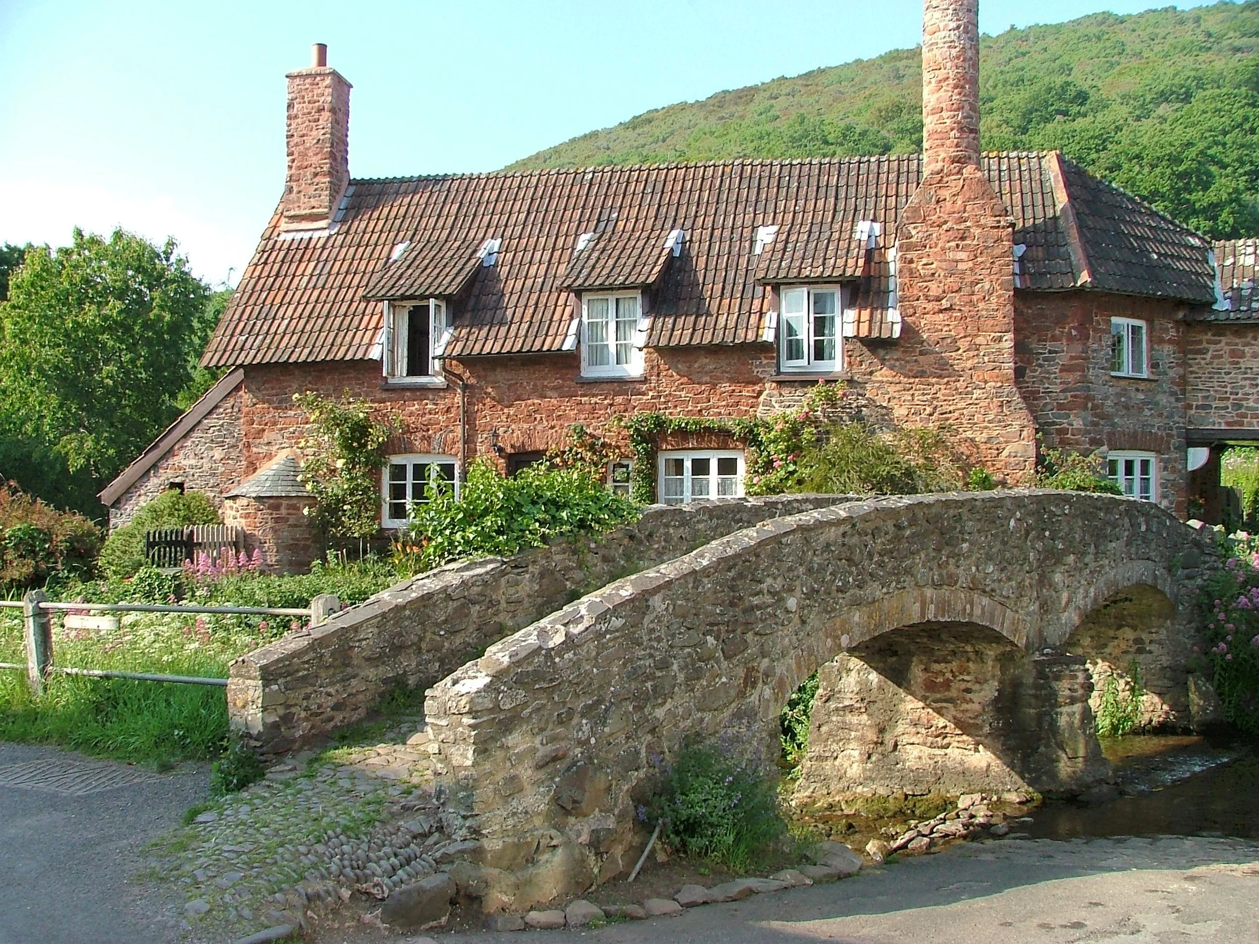 The historic packhorse bridge, a well known Exmoor landmark and great photo spot.