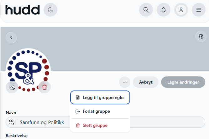 The Norwegian sosial media Hudd