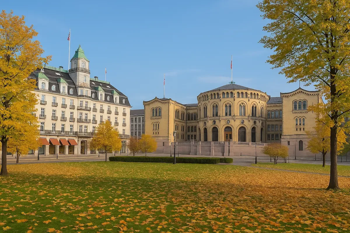 The Grand Hotel and Norwegian Parliament
