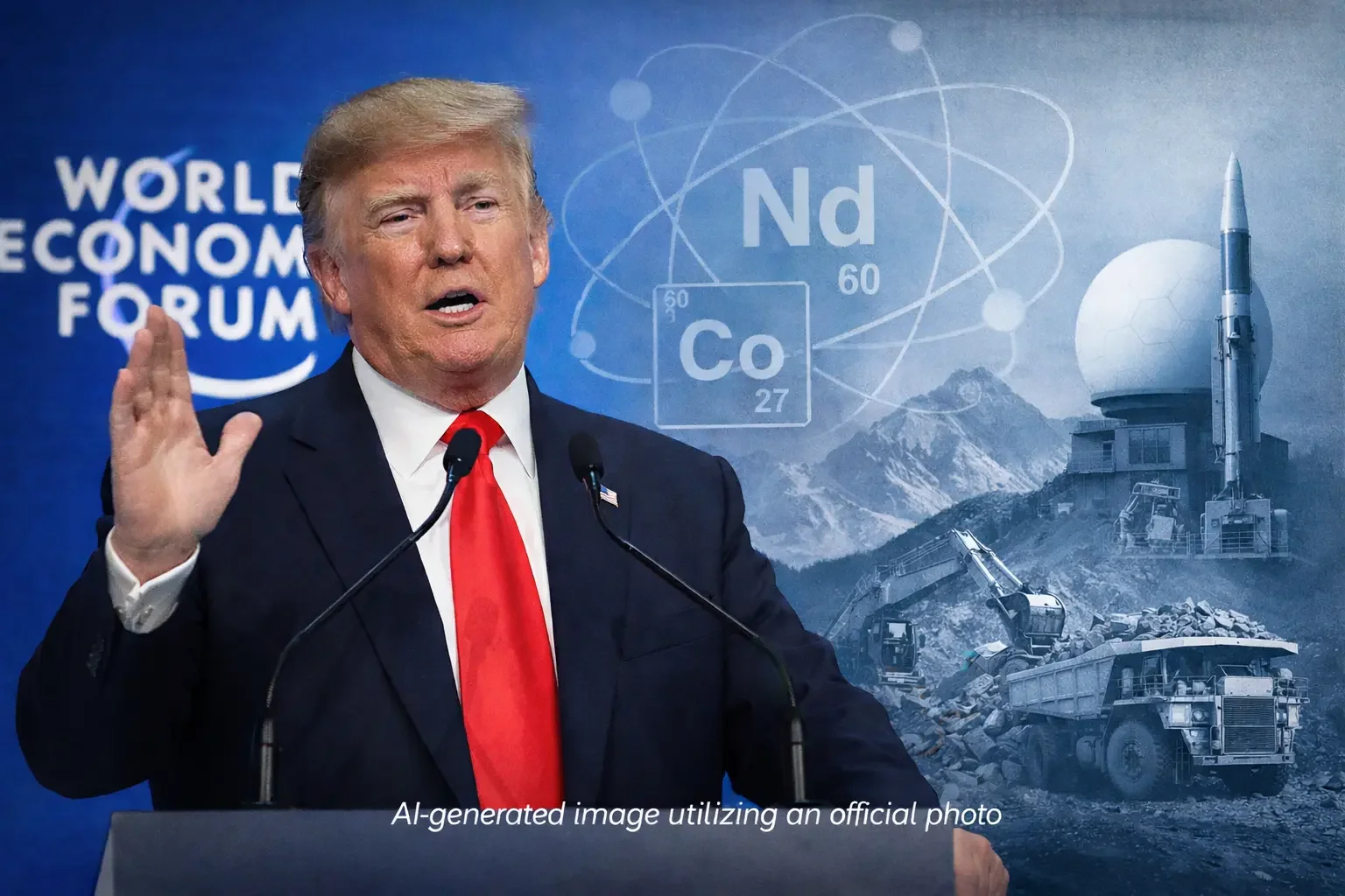 AI-GENERATED IMAGE UTILIZING AN OFFCIAL PHOTO OF DONALD TRUMP