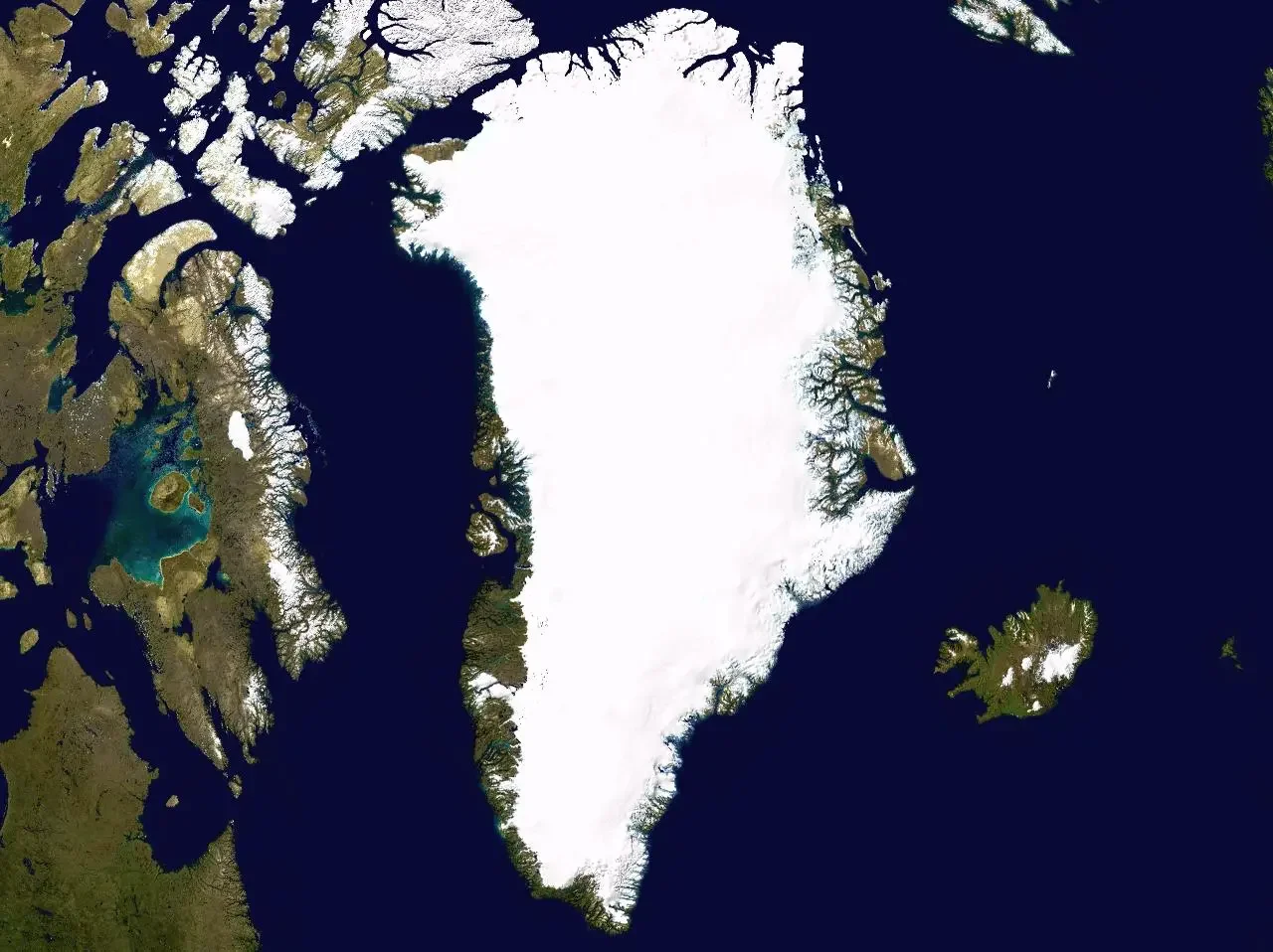 Illustration map of Greenland