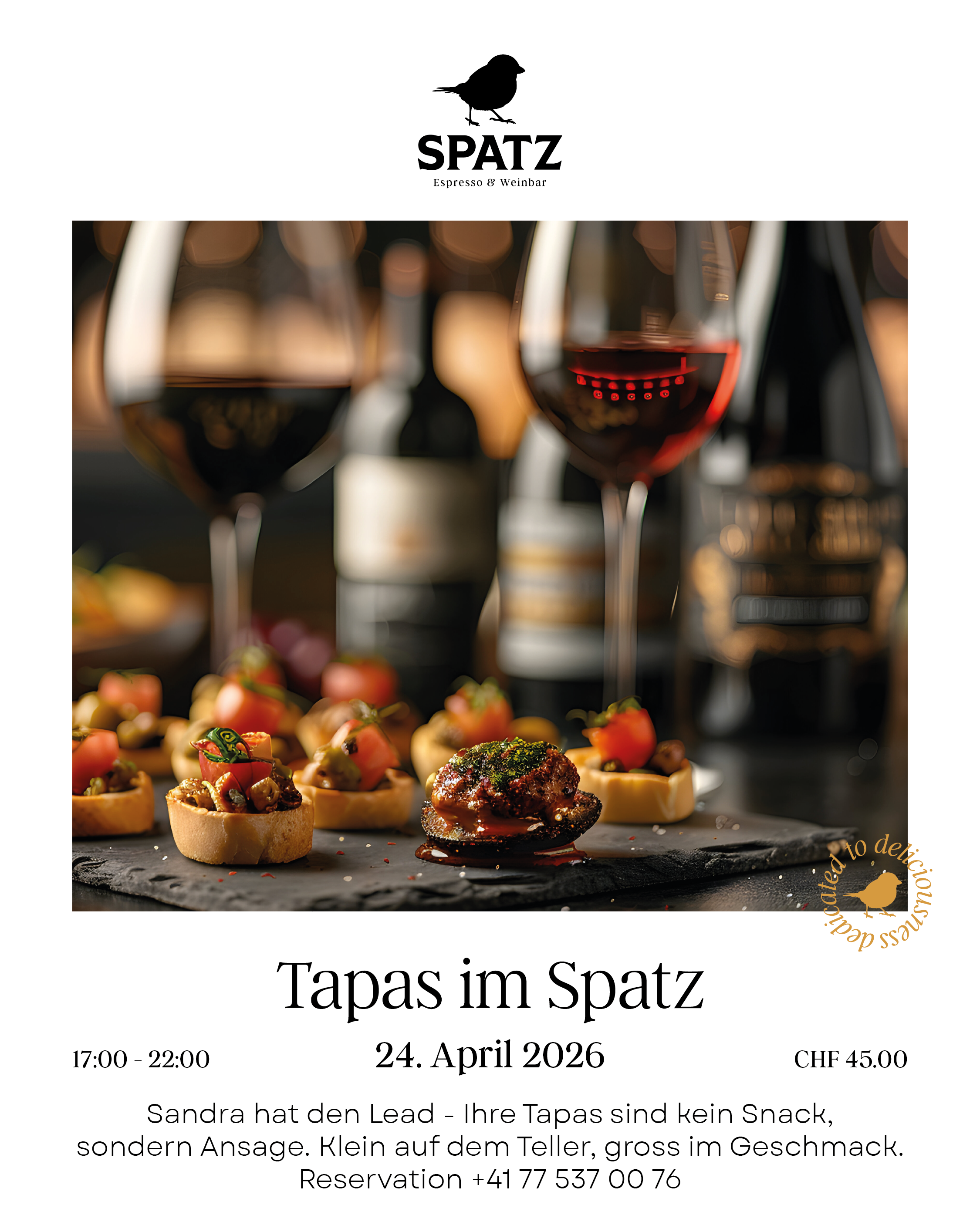 Tapas im Spatz