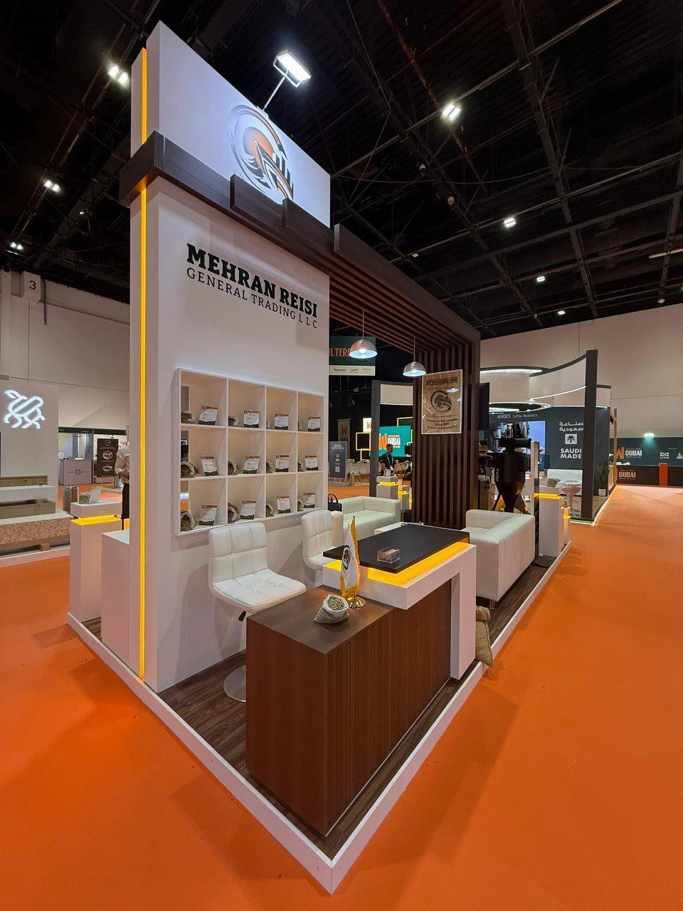 The MRGT team’s exhibition booth