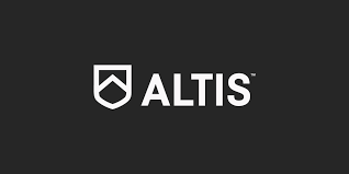 Altis logo with a shield symbol and the word ALTIS in bold letters