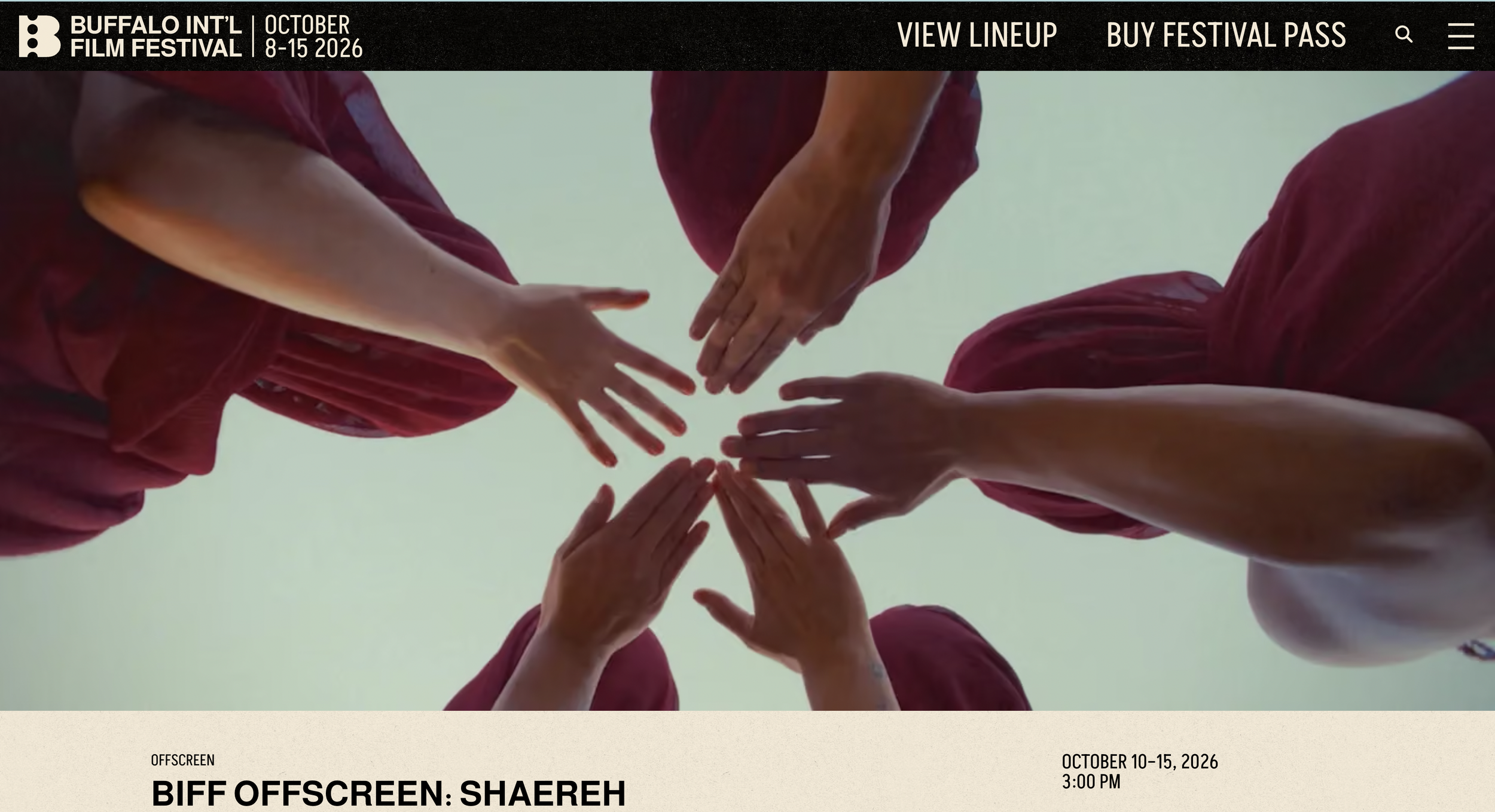 Shaereh Film Installation at Buffalo International Film Festival