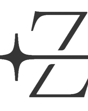 A stylized black and gray logo featuring a large letter 'Z' with a star shape intersecting the bottom left corner.