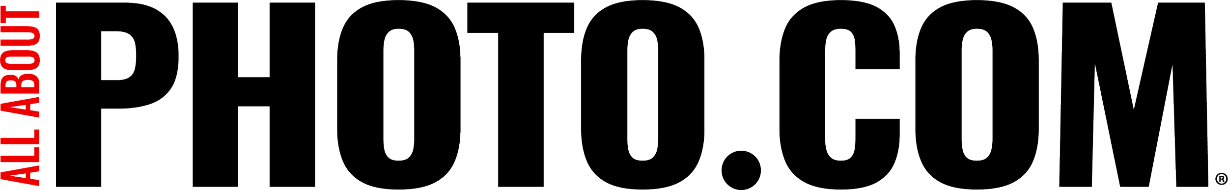 All About Photography logo with black text and red accents.