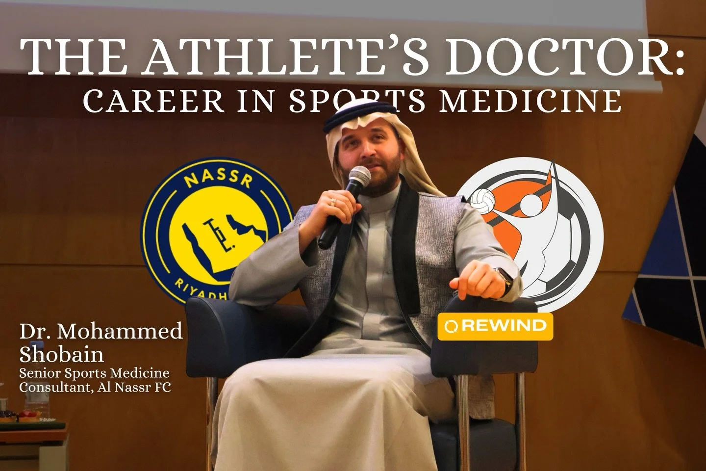 Thank you Dr. Mohammad Shobain for the amazing and inspiring talk about the career pathway to Sports Medicine!