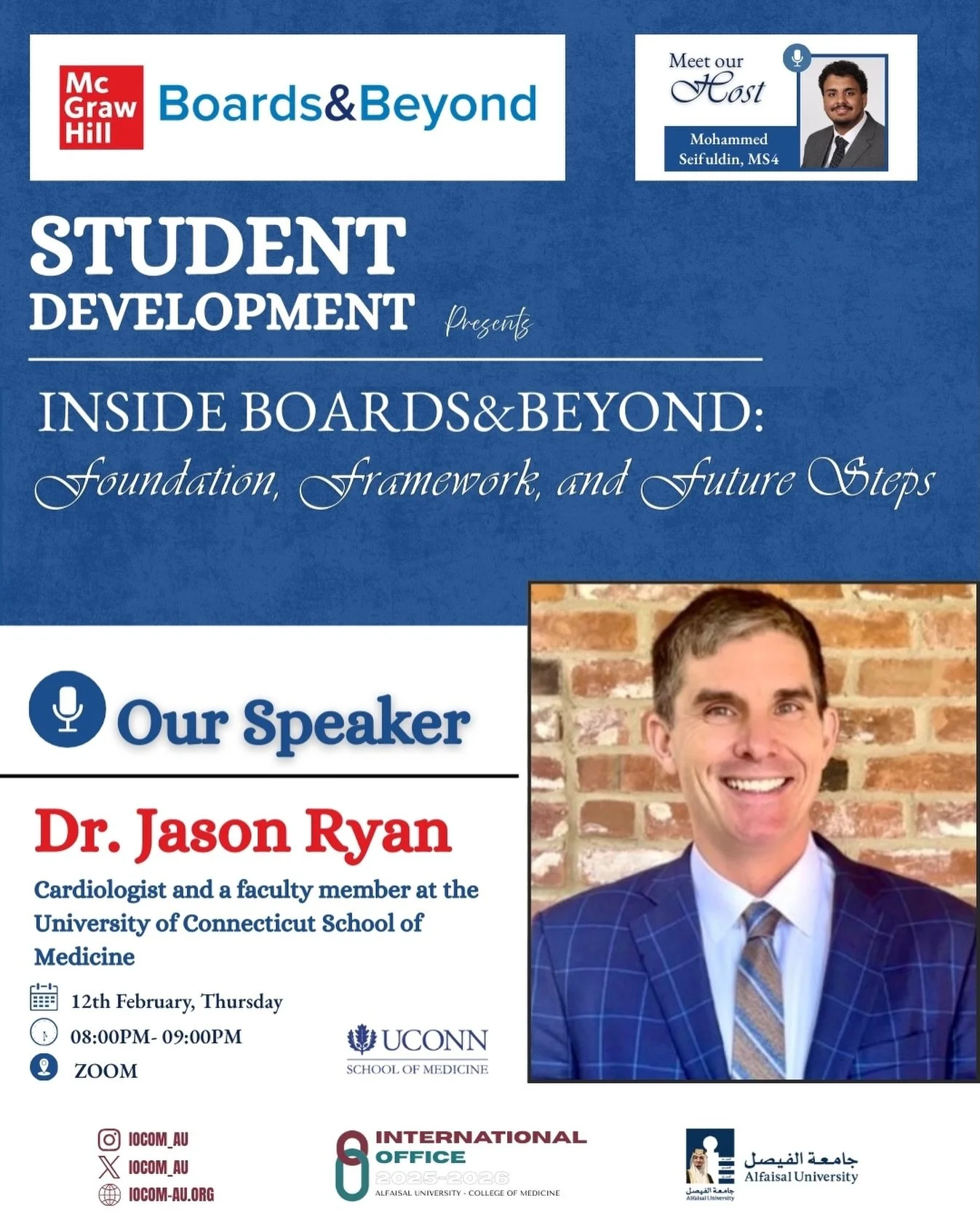 Student Development at International Office is proud to bring you an exclusive webinar in collaboration with Boards&amp; Beyond.
This session will explore how Boards&amp;Beyond was founded, its journey to becoming one of the most trusted USMLE prepar