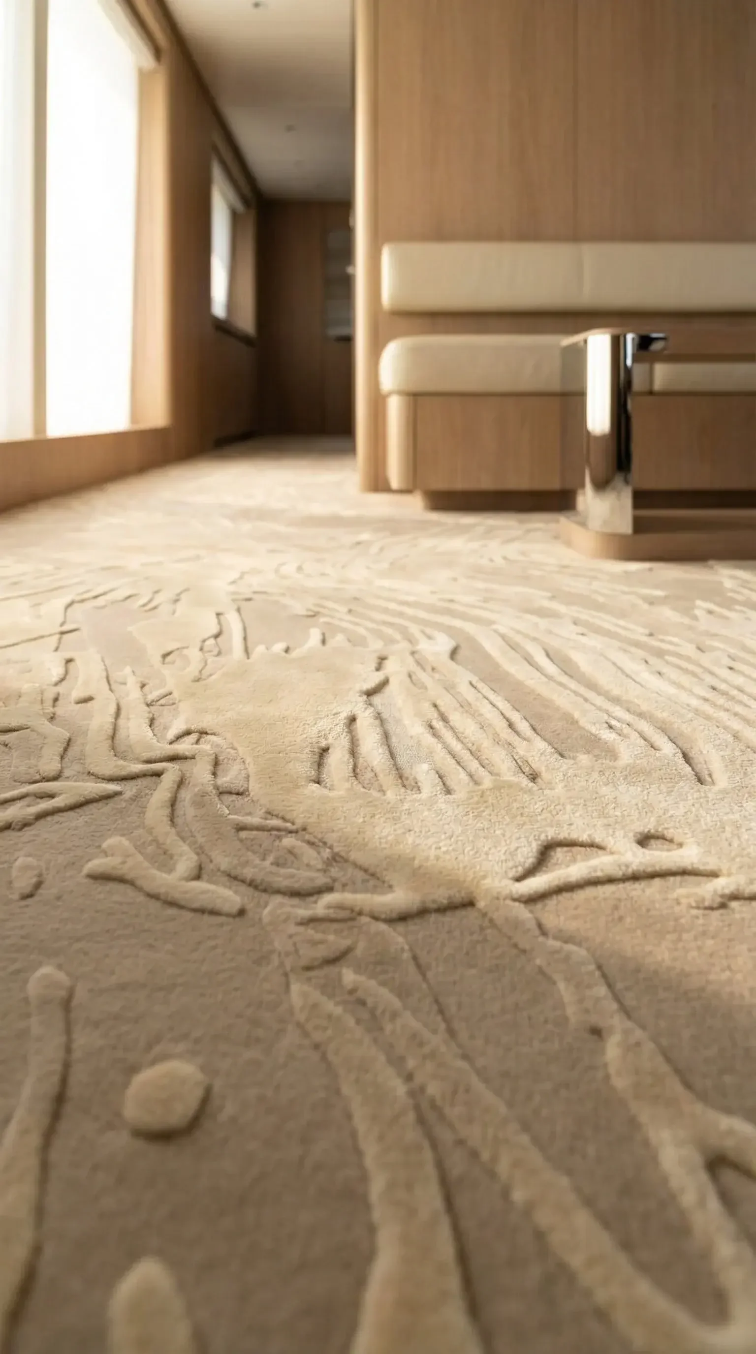 Ressac luxury marine carpet — IMO approved superyacht carpet by Eminent Marine