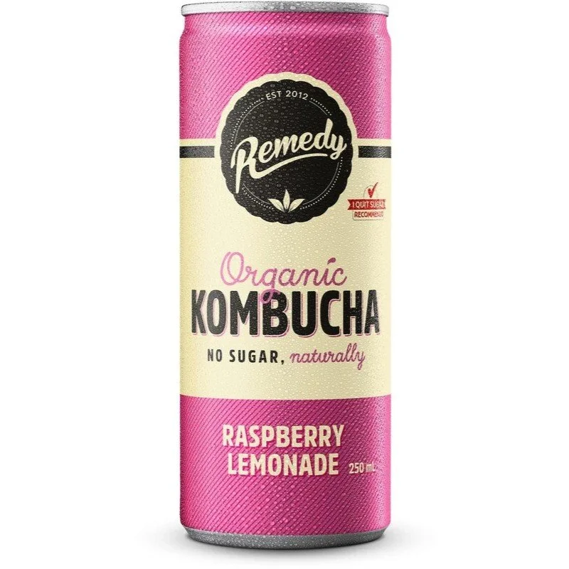 Remedy Kombucha Raspberry Lemonade 250ml