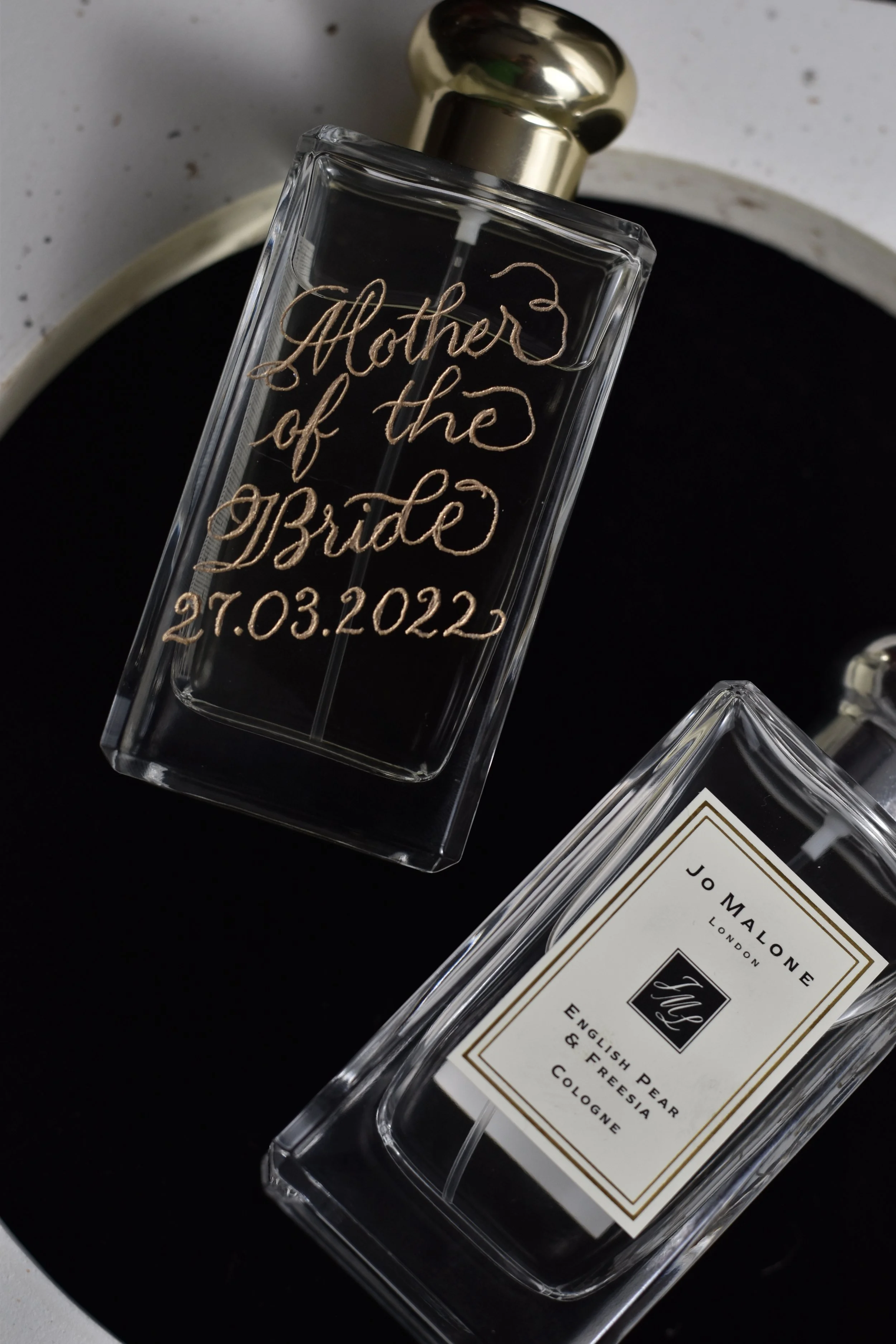 Jo Malone Wedding Fragrance engraving