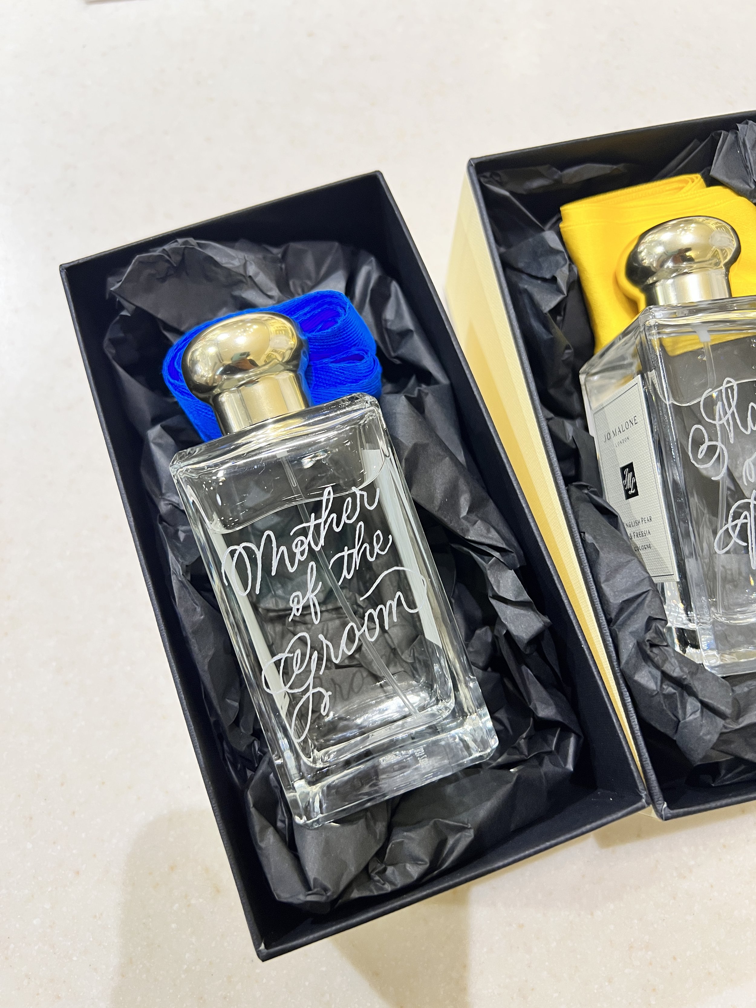 Jo Malone perfume engraving