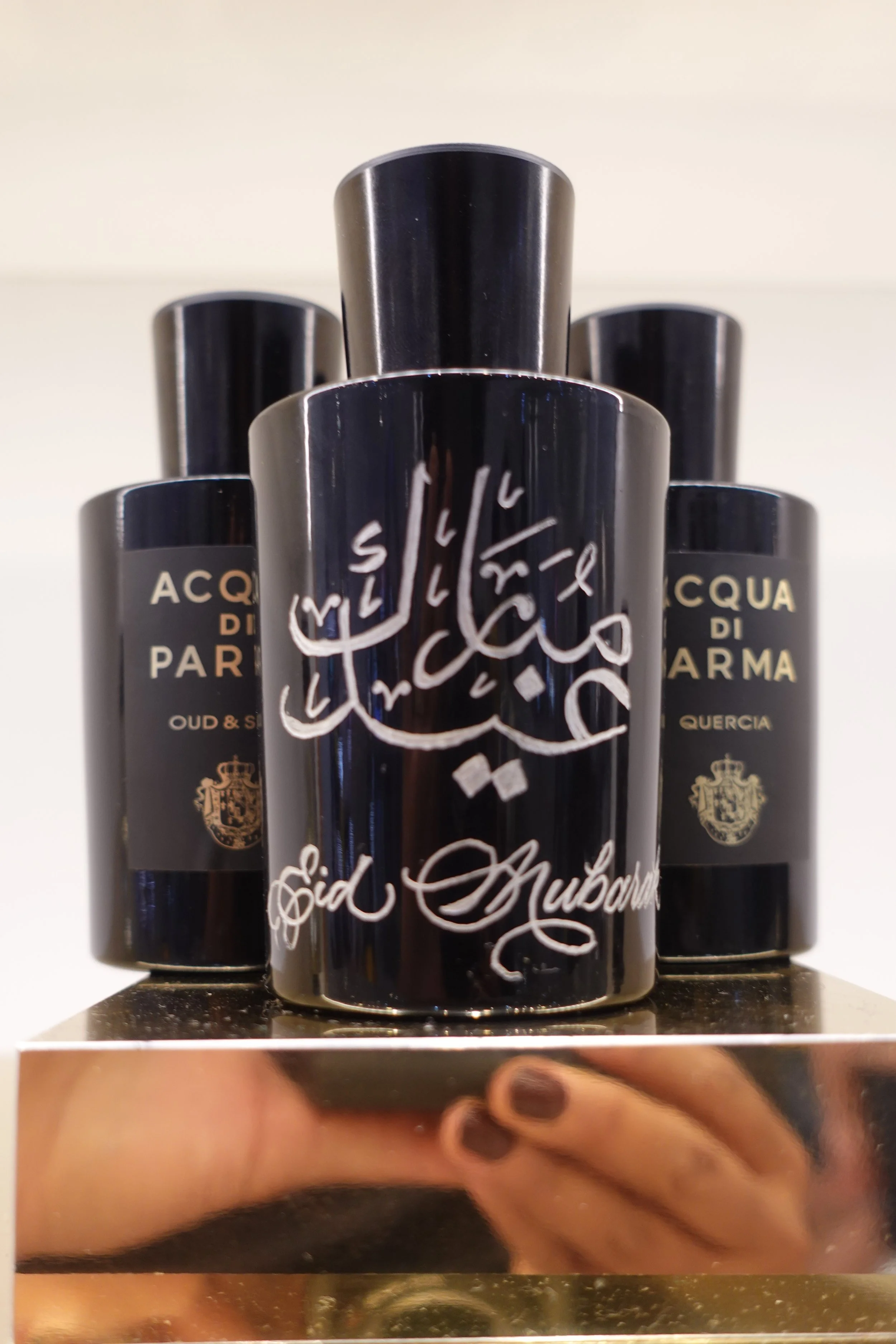 Acqua di Parma hand engraved bottle