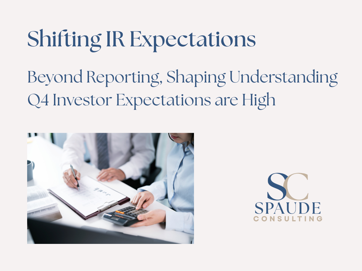 The Shift in IR Expectations