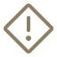 Warning symbol with an exclamation mark inside a triangle