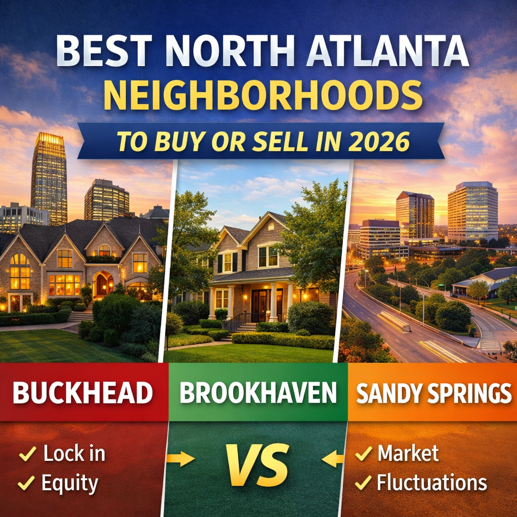 Which Is the Best North Atlanta Neighborhood to Buy or Sell in 2026: Buckhead, Brookhaven, or Sandy Springs?