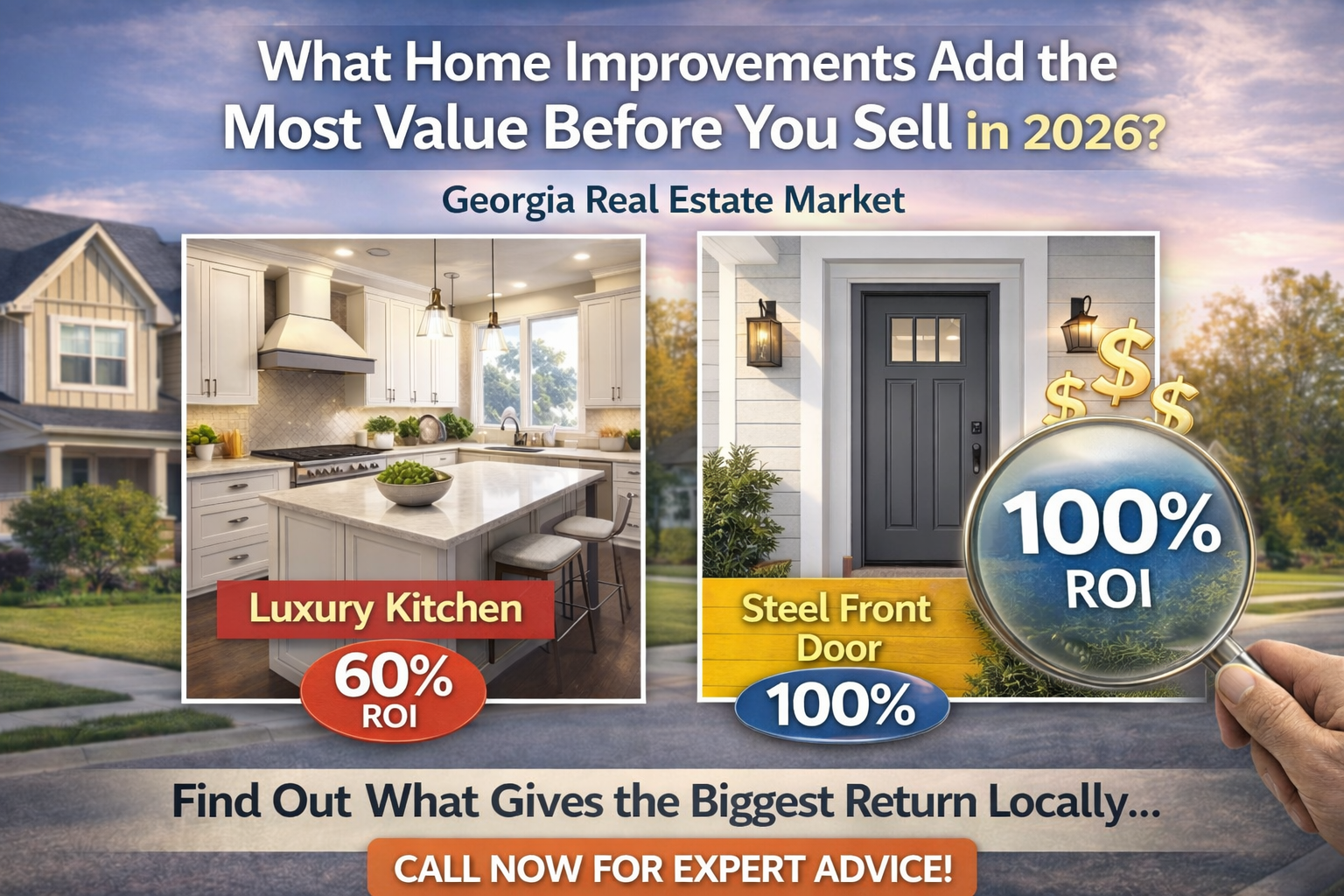 Best Home Improvements Before Selling in 2026 | Remodeling ROI in Georgia