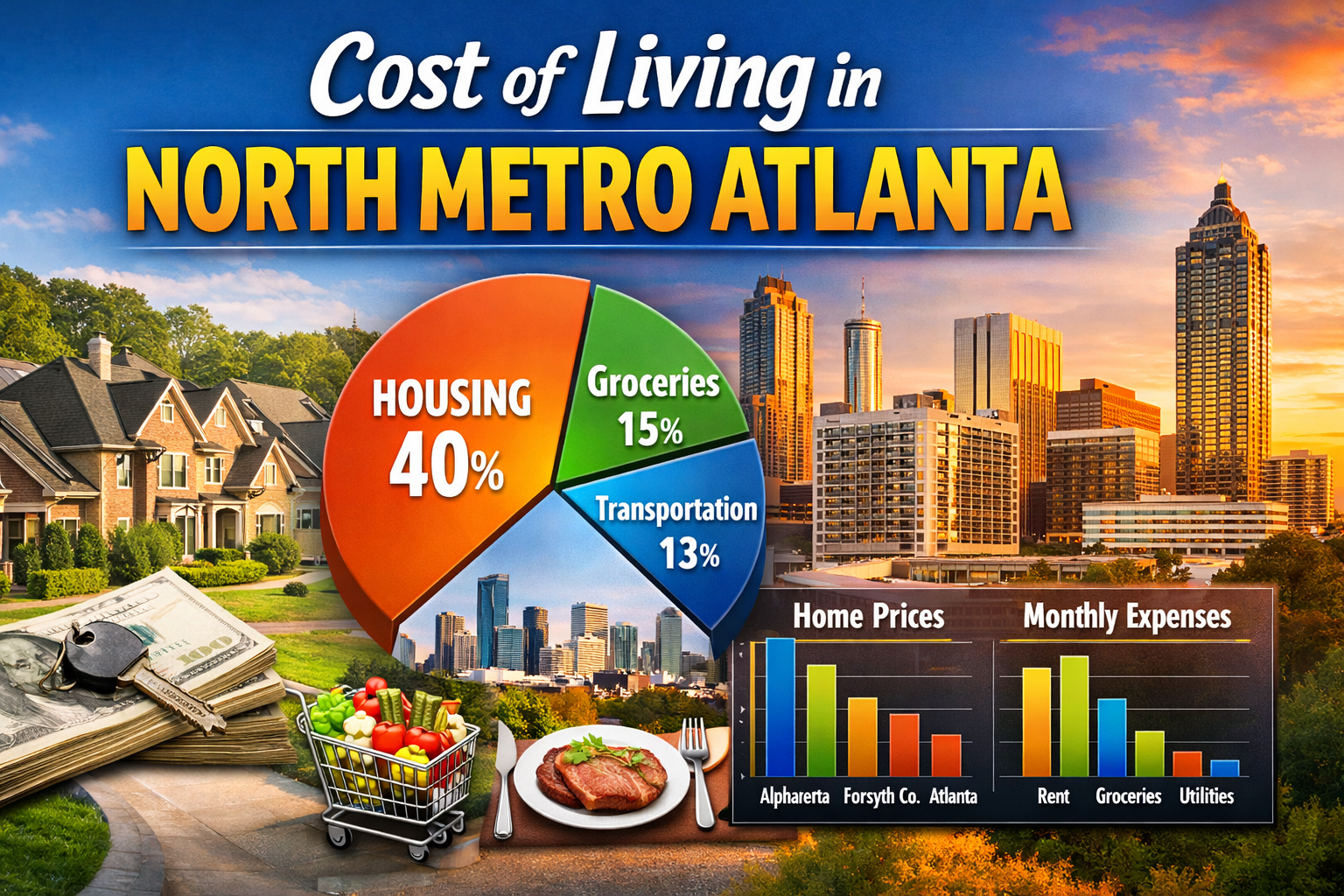 Cost of Living in North Metro Atlanta | Housing, Groceries &amp; Lifestyle Costs