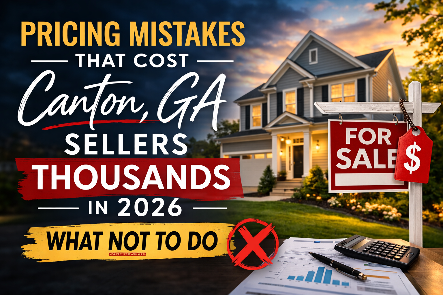 Pricing Mistakes That Cost Canton, GA Sellers Thousands in 2026