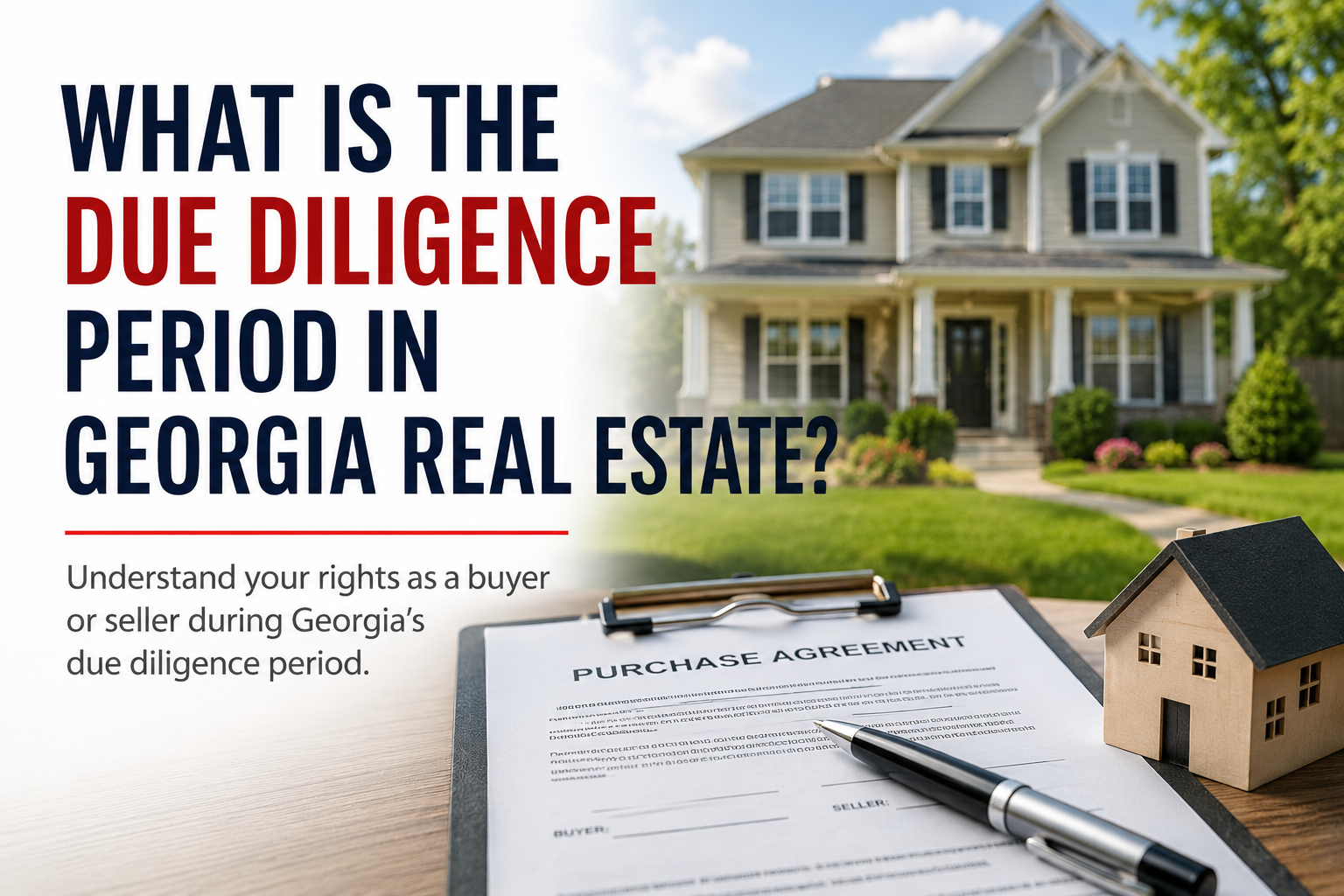 What Is the Due Diligence Period in Georgia Real Estate? (2026 Guide)