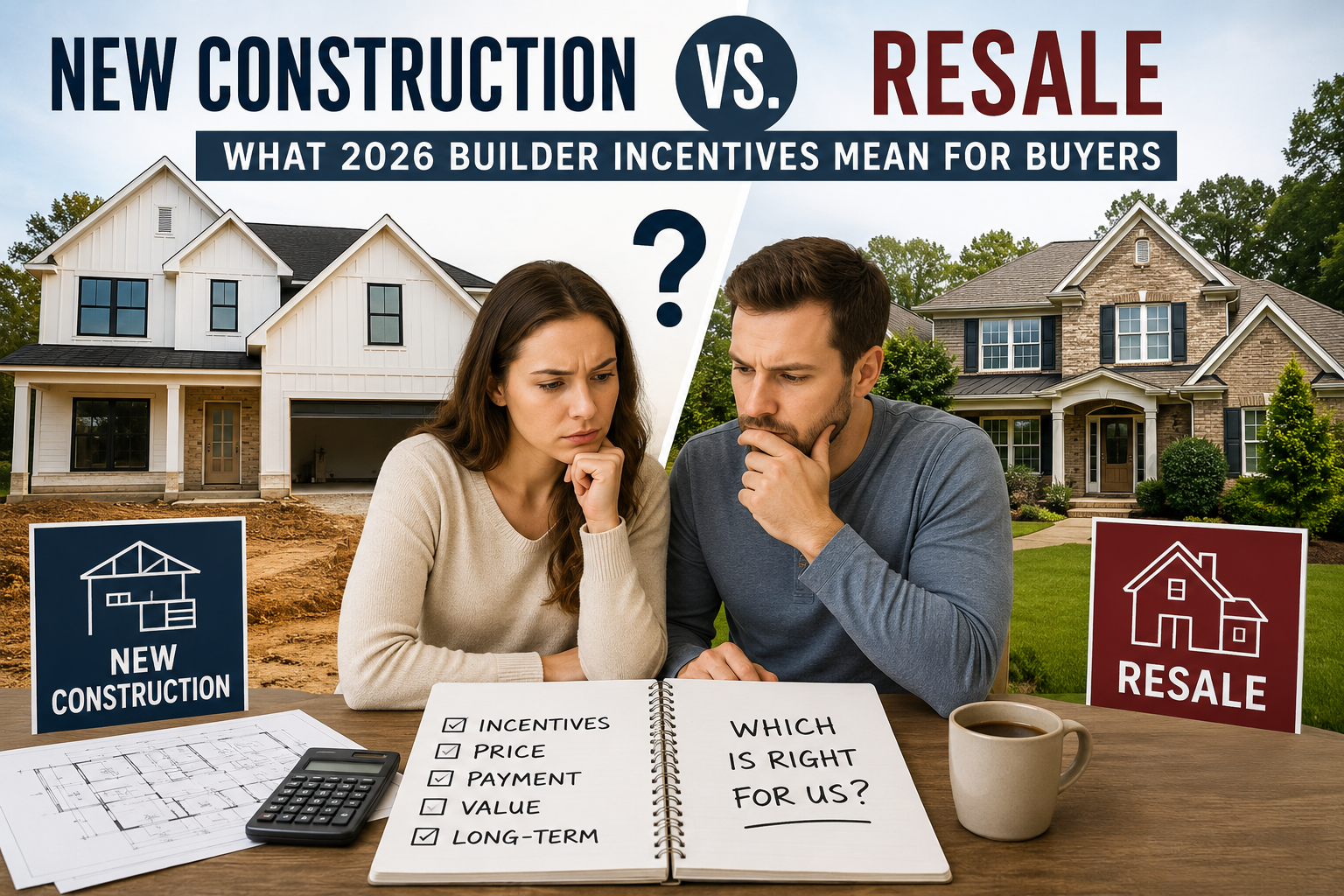 New Construction vs. Resale in Canton, GA: What 2026 Builder Incentives Mean for Buyers