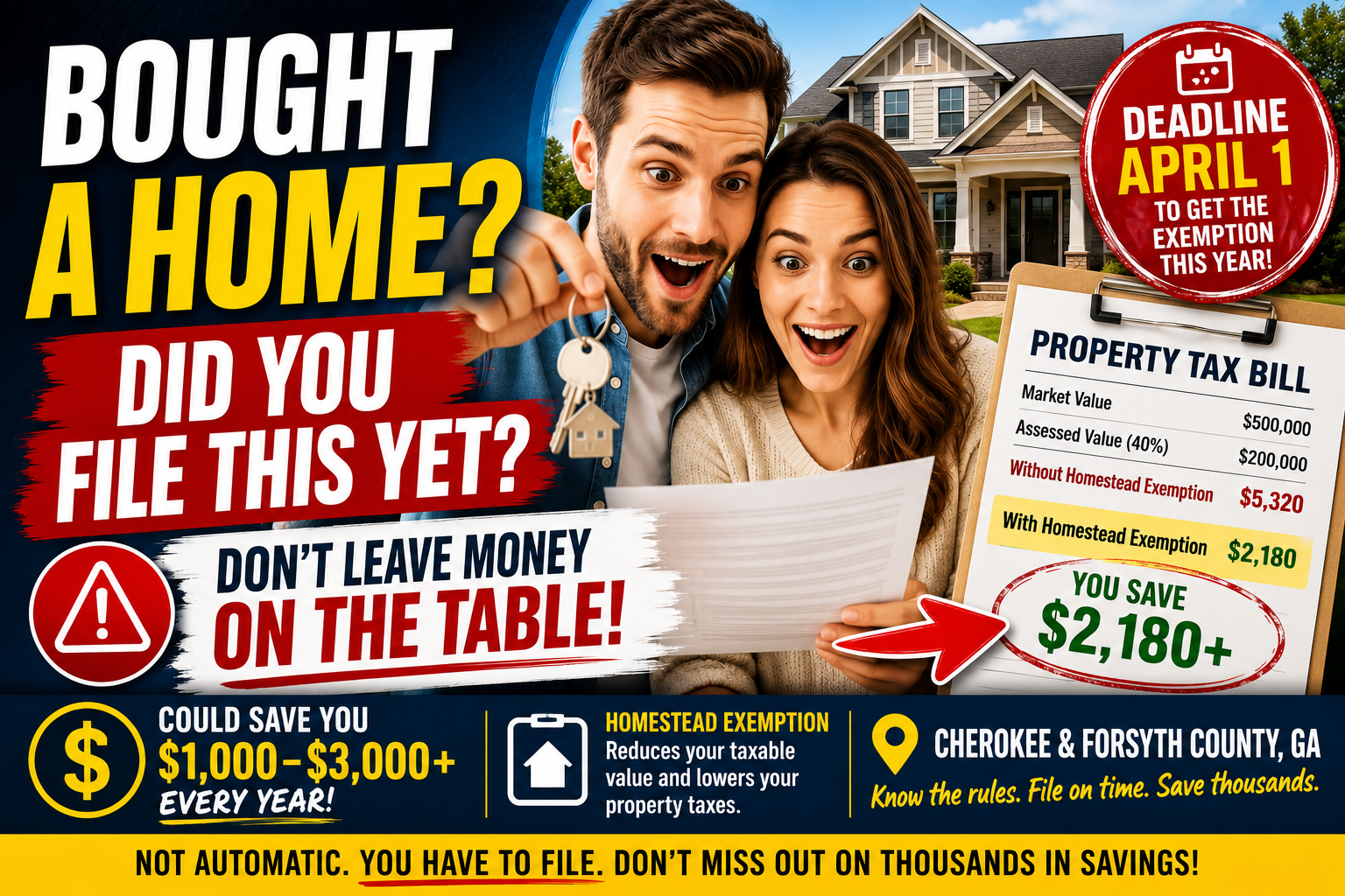 Georgia Homestead Exemption: What Every New Buyer in Cherokee and Forsyth County Needs to Know
