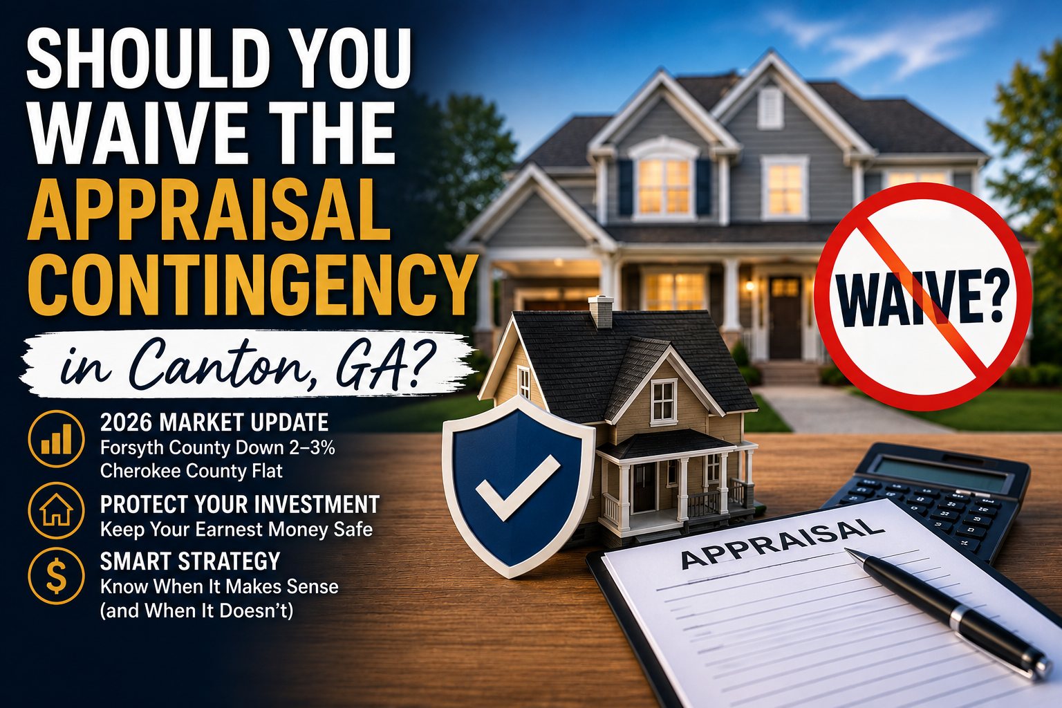 Should You Waive the Appraisal Contingency in Canton, GA?