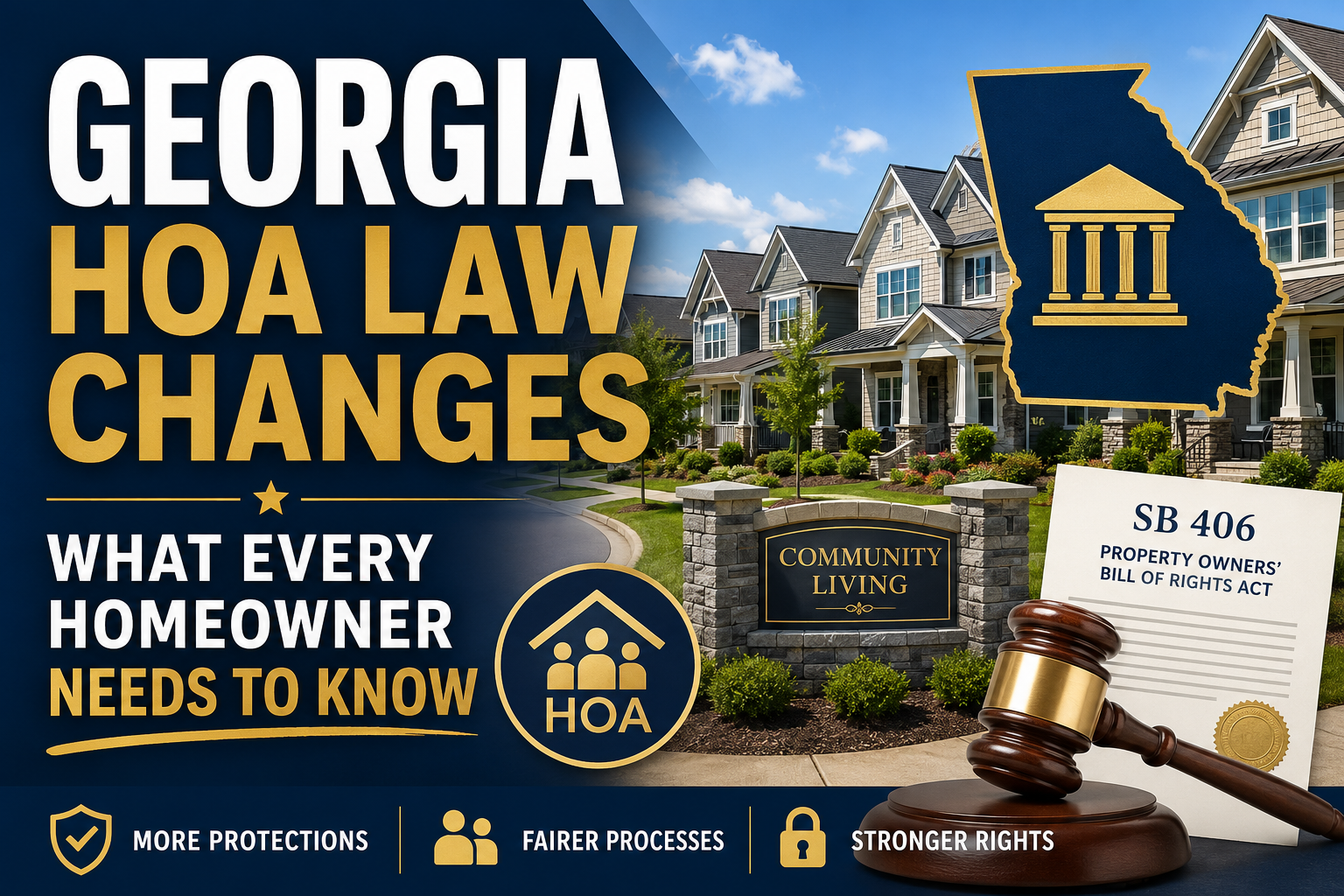 Georgia's New HOA Law: What Canton and Woodstock Buyers Need to Know