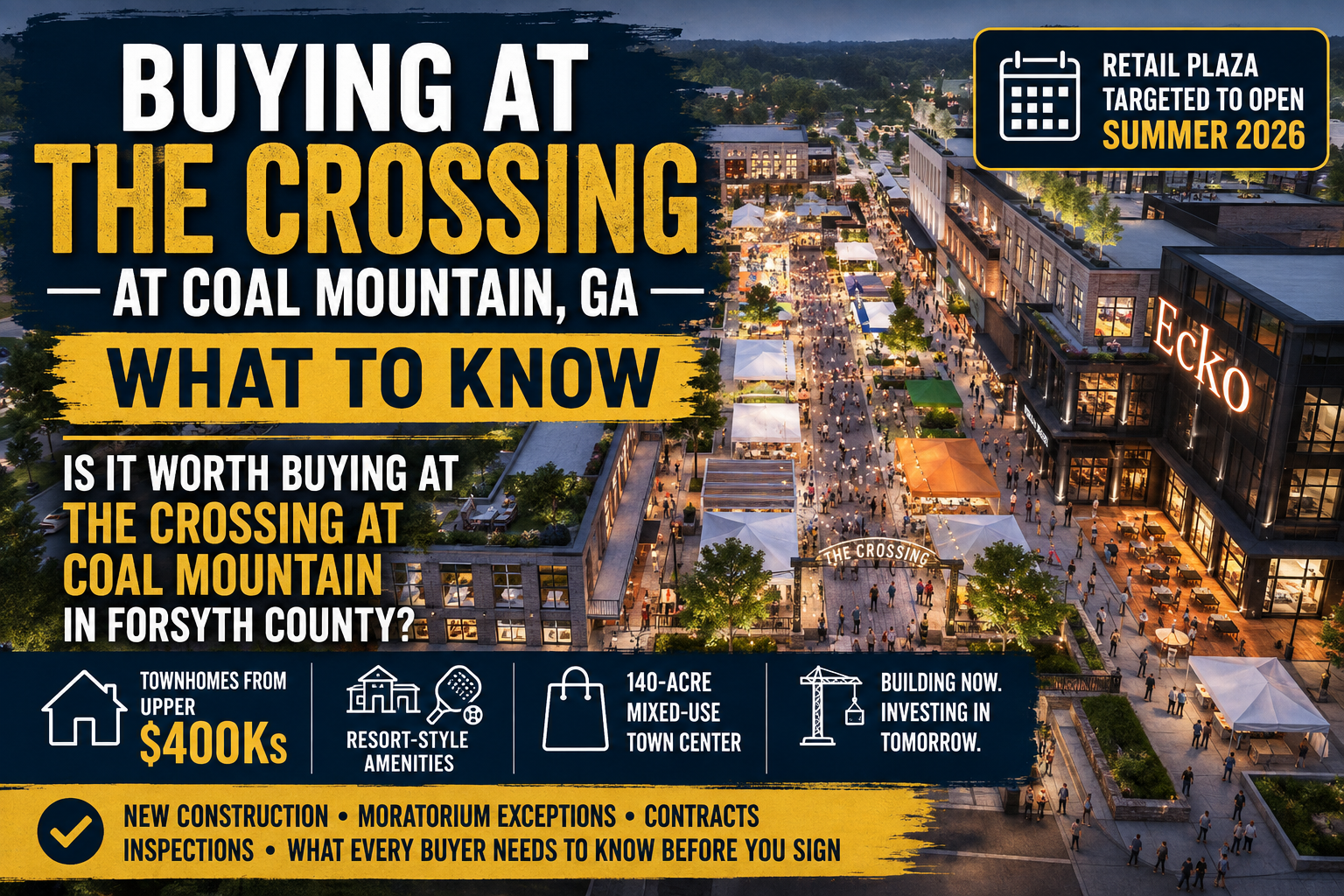 Buying at The Crossing at Coal Mountain, GA: What to Know