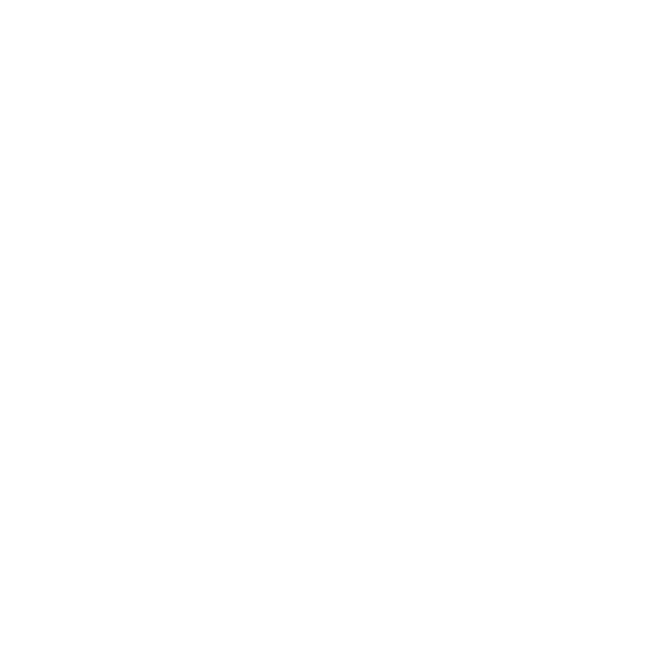 A symmetrical circular geometric pattern with a central hexagon and radiating lines, leaves, and angular shapes in white on a black background.