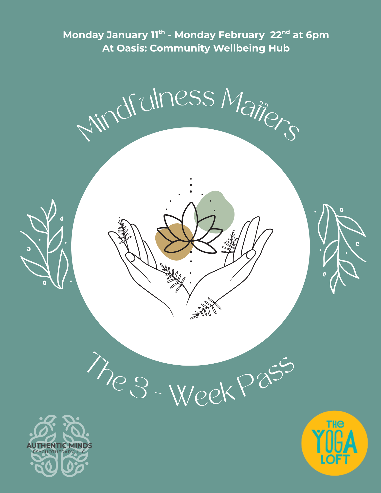 Mindfulness Matters - 3 Week Pass
