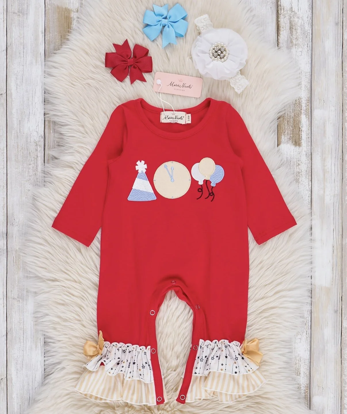 Party time ruffle romper