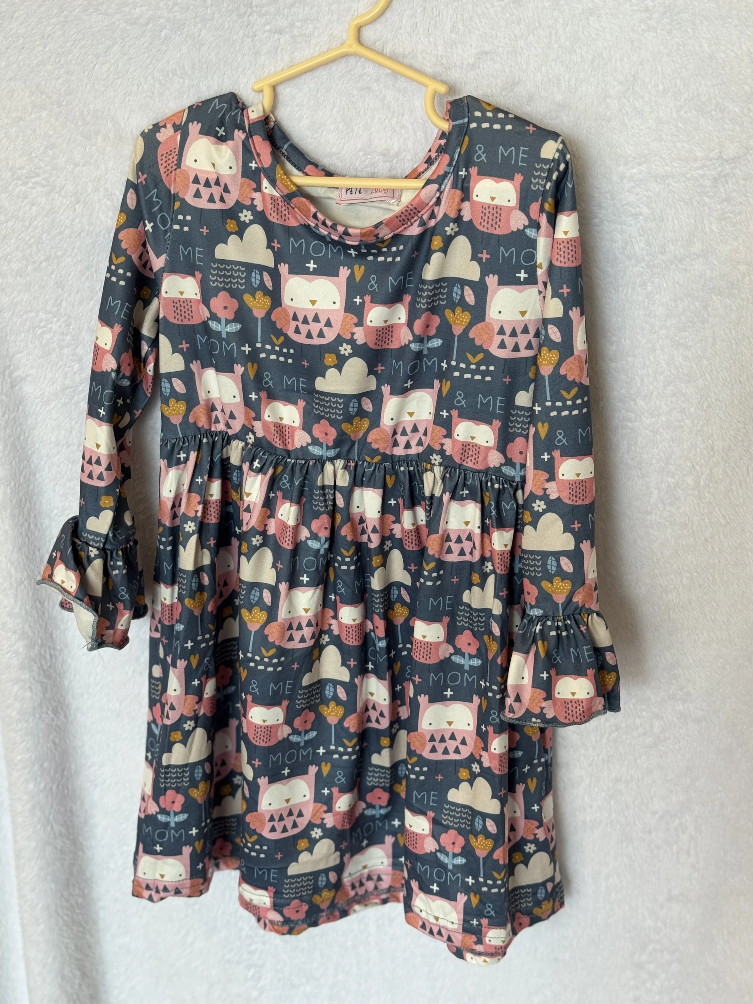 MOM AND ME OWL DRESS SIZE 3T