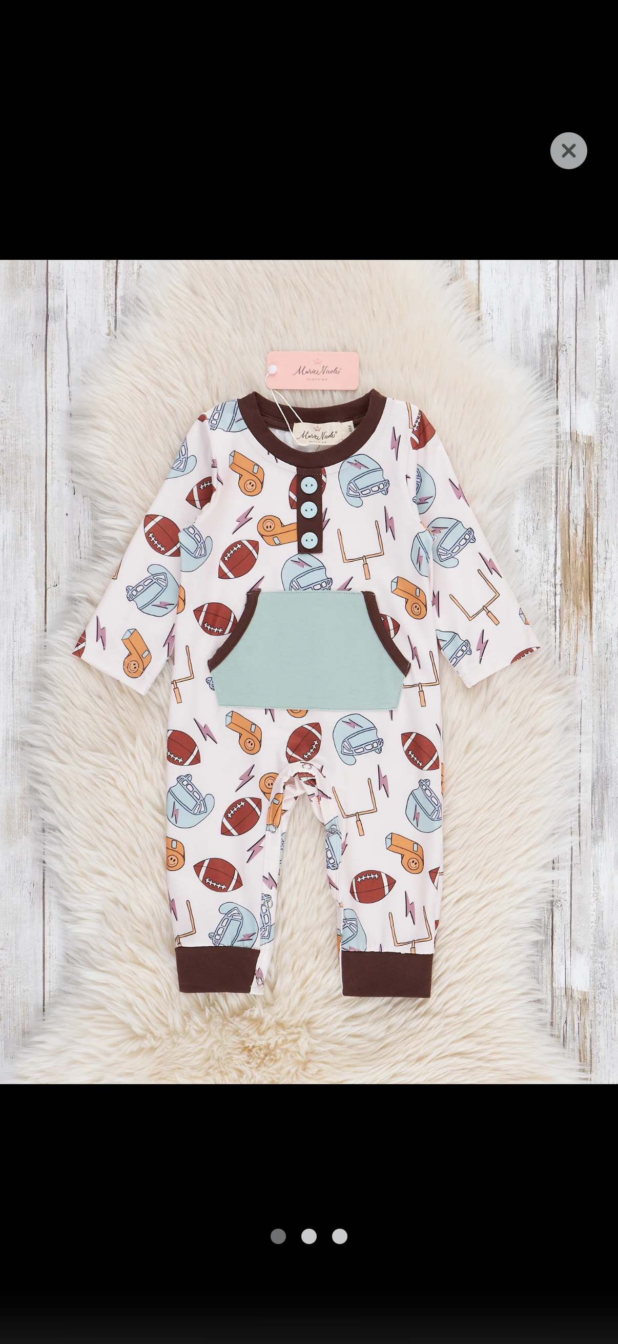 Little all start pocket romper