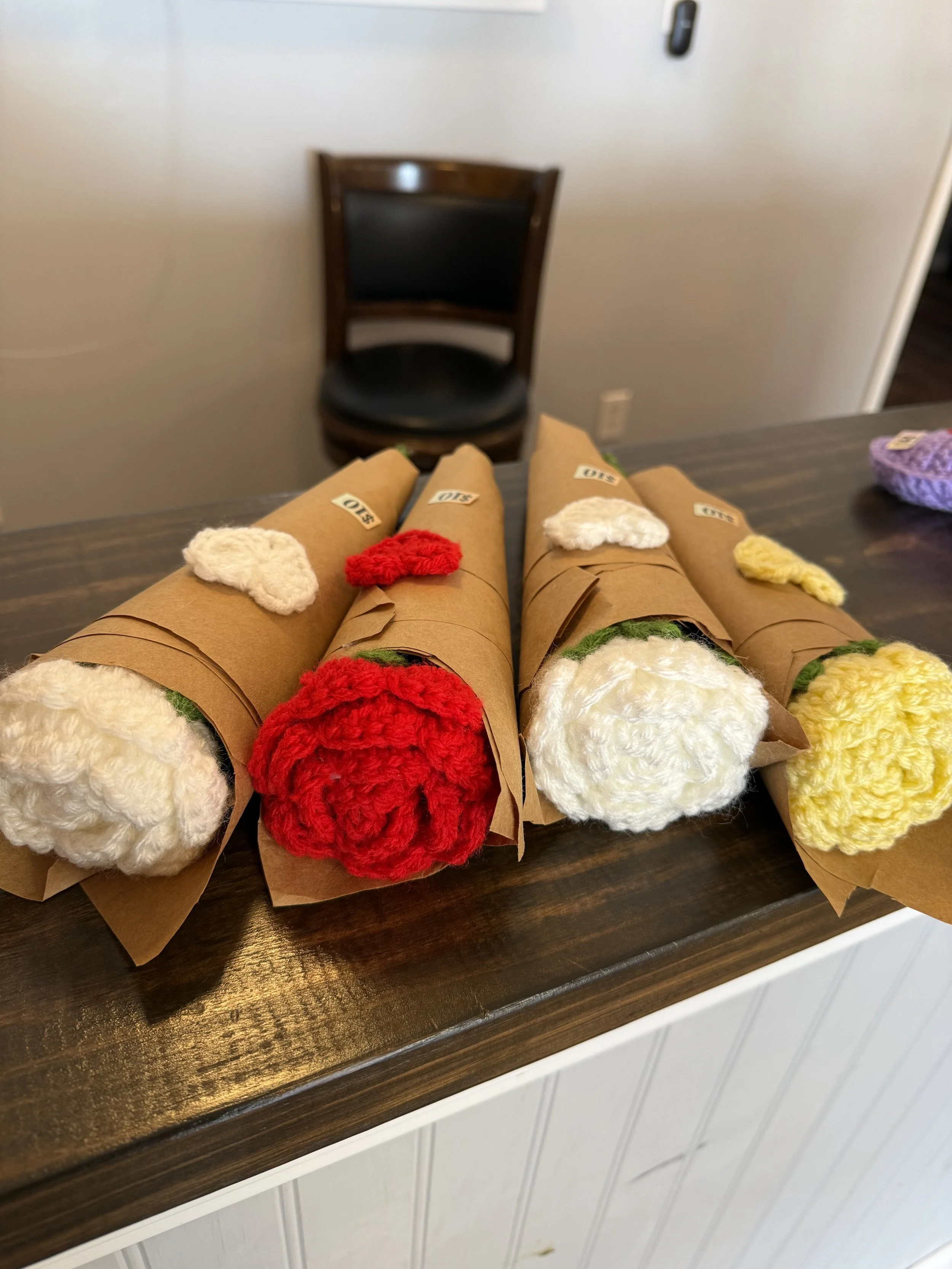 Crochet roses