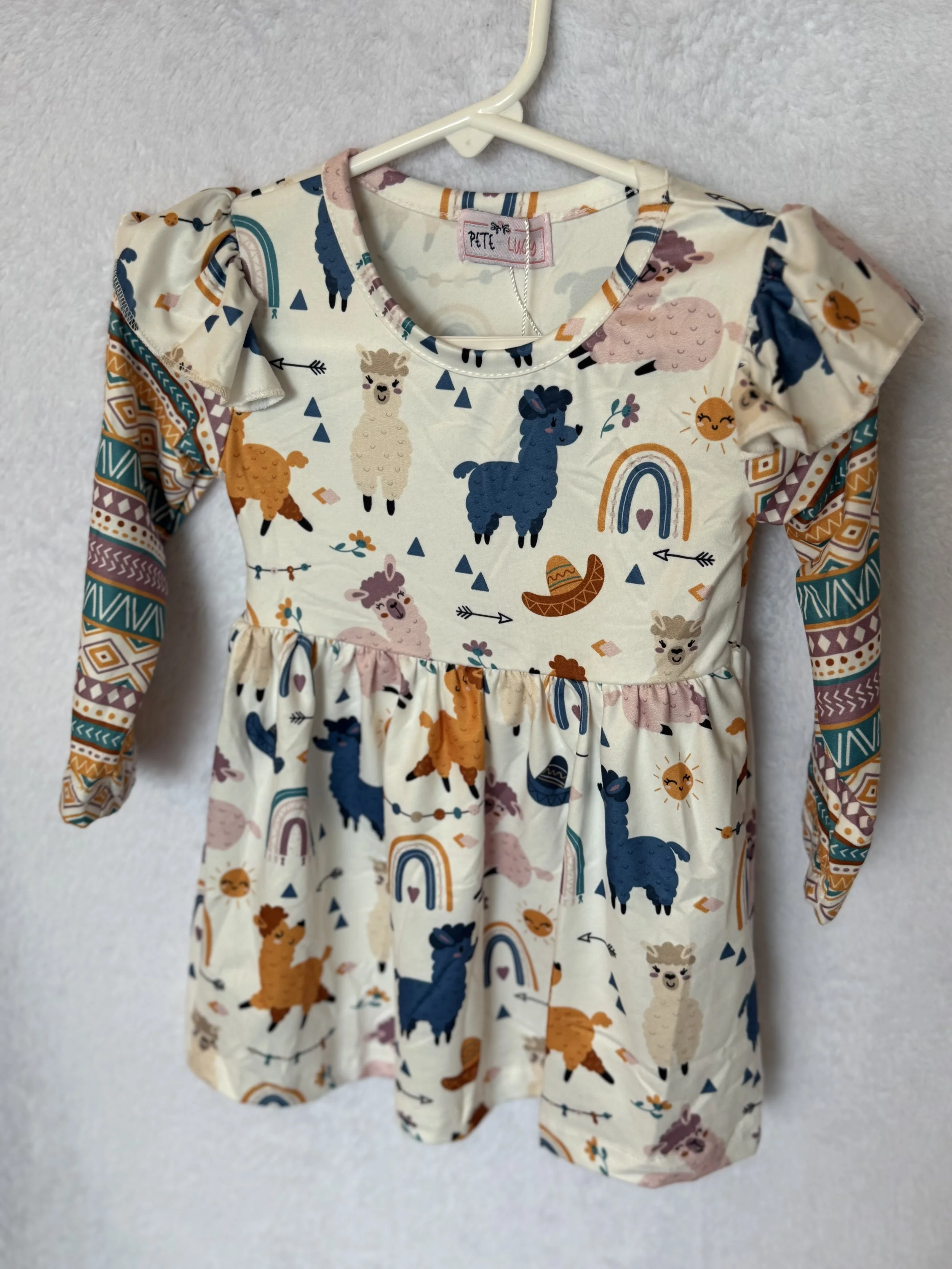 LAMA DRESS. 6-12 MONTH