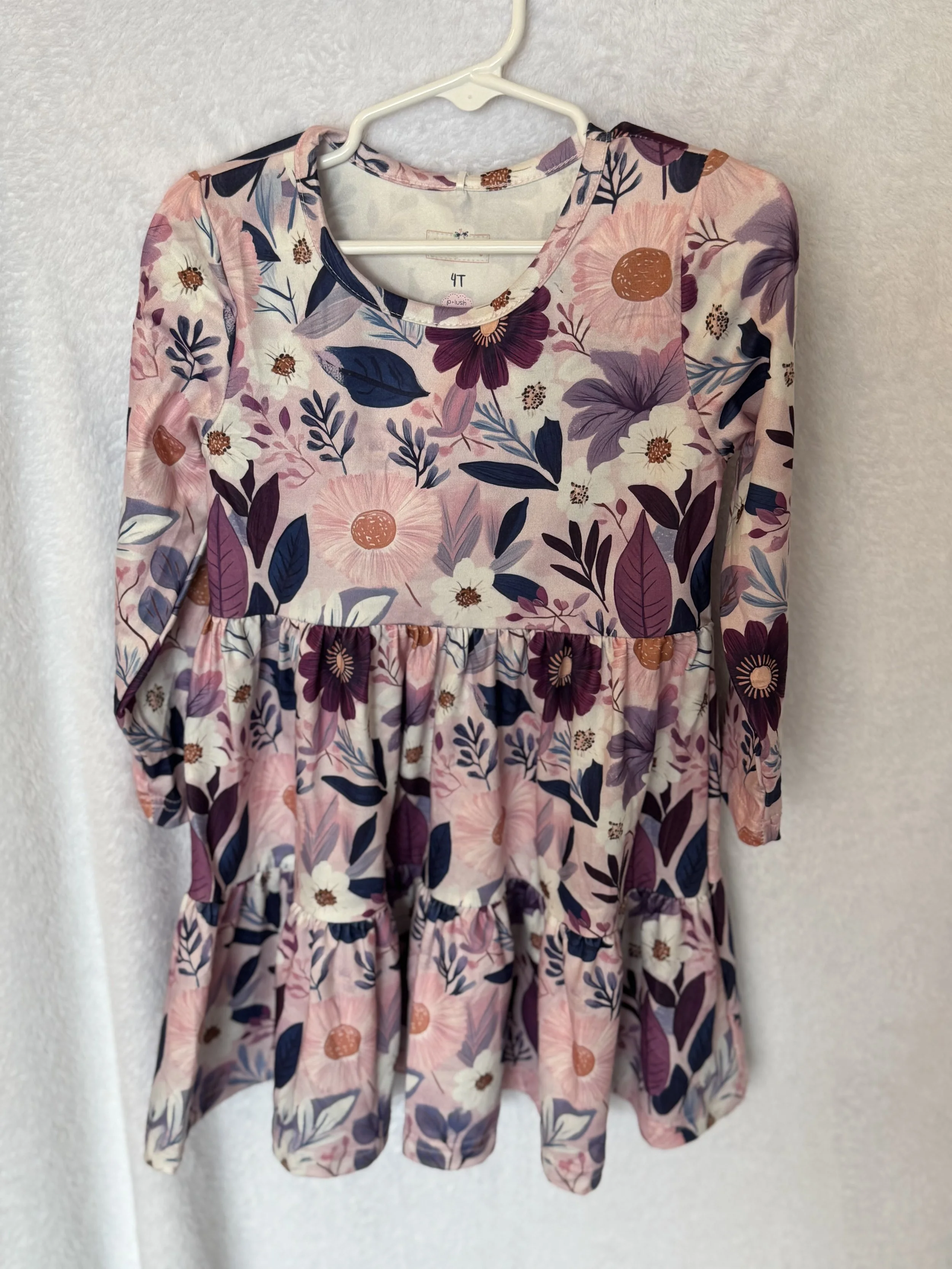 PURPLE FLOWER DRESS SIZE 4T