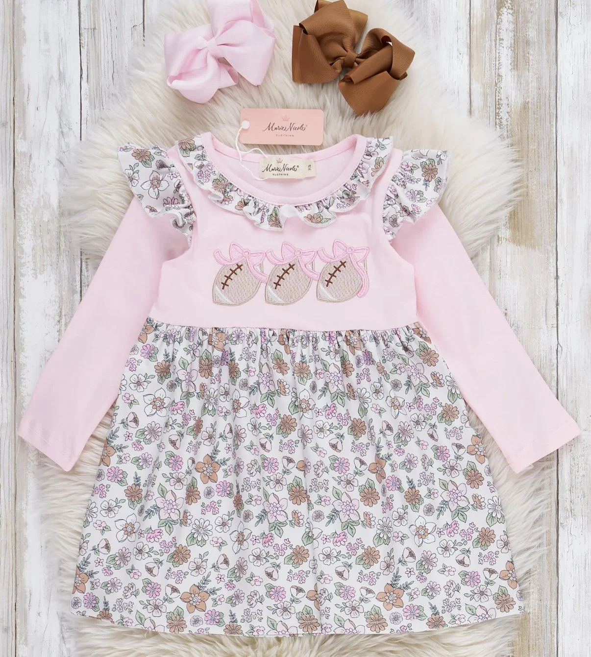 Blossoms and ball games dress