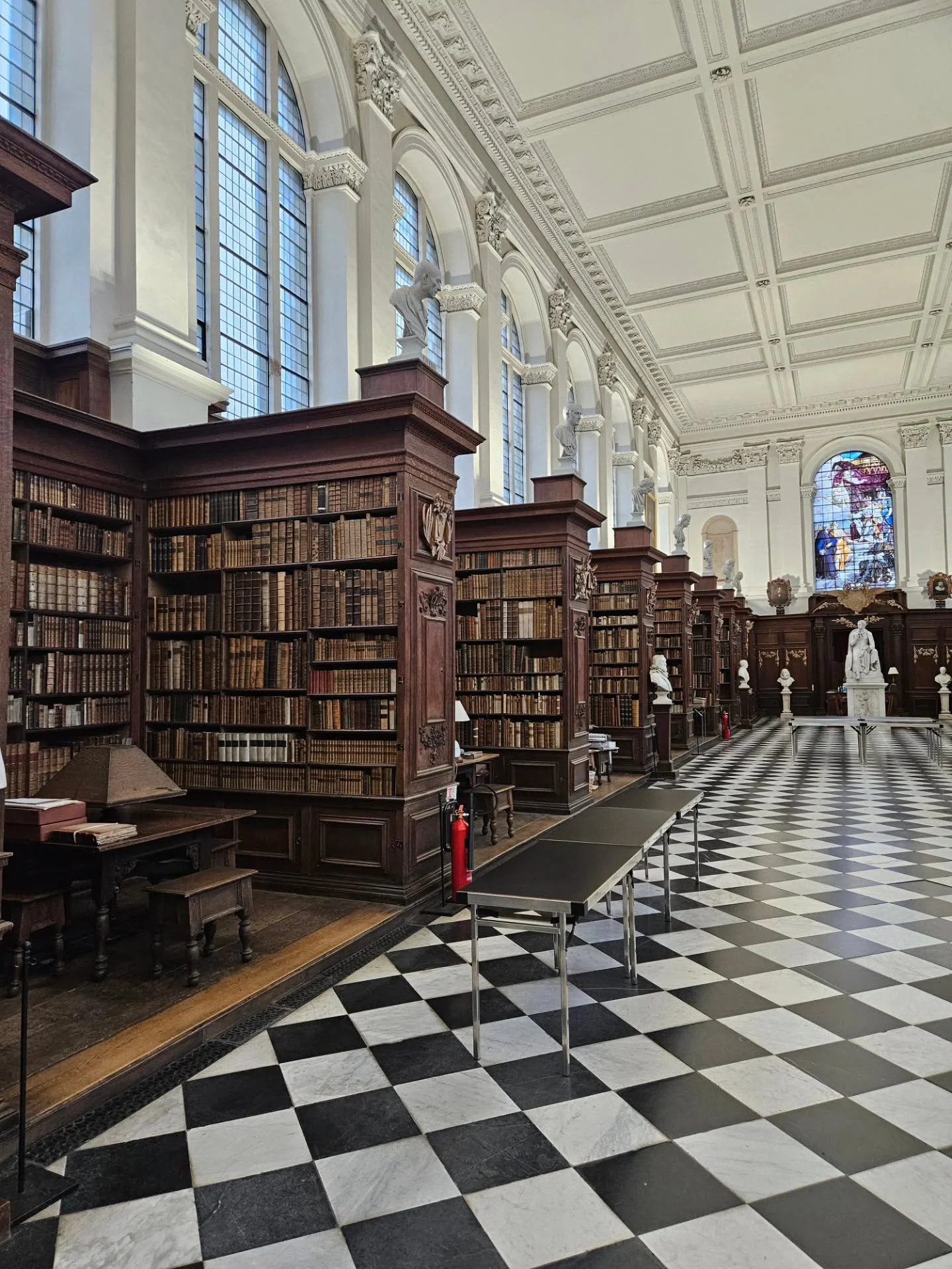Visited the Wren Library in Cambridge today, a beautiful and inspiring space local to me. Sunlight pours through the tall windows, carved limewood bookcases line the hall, and marble busts watch over centuries of ideas. It feels like walking through 