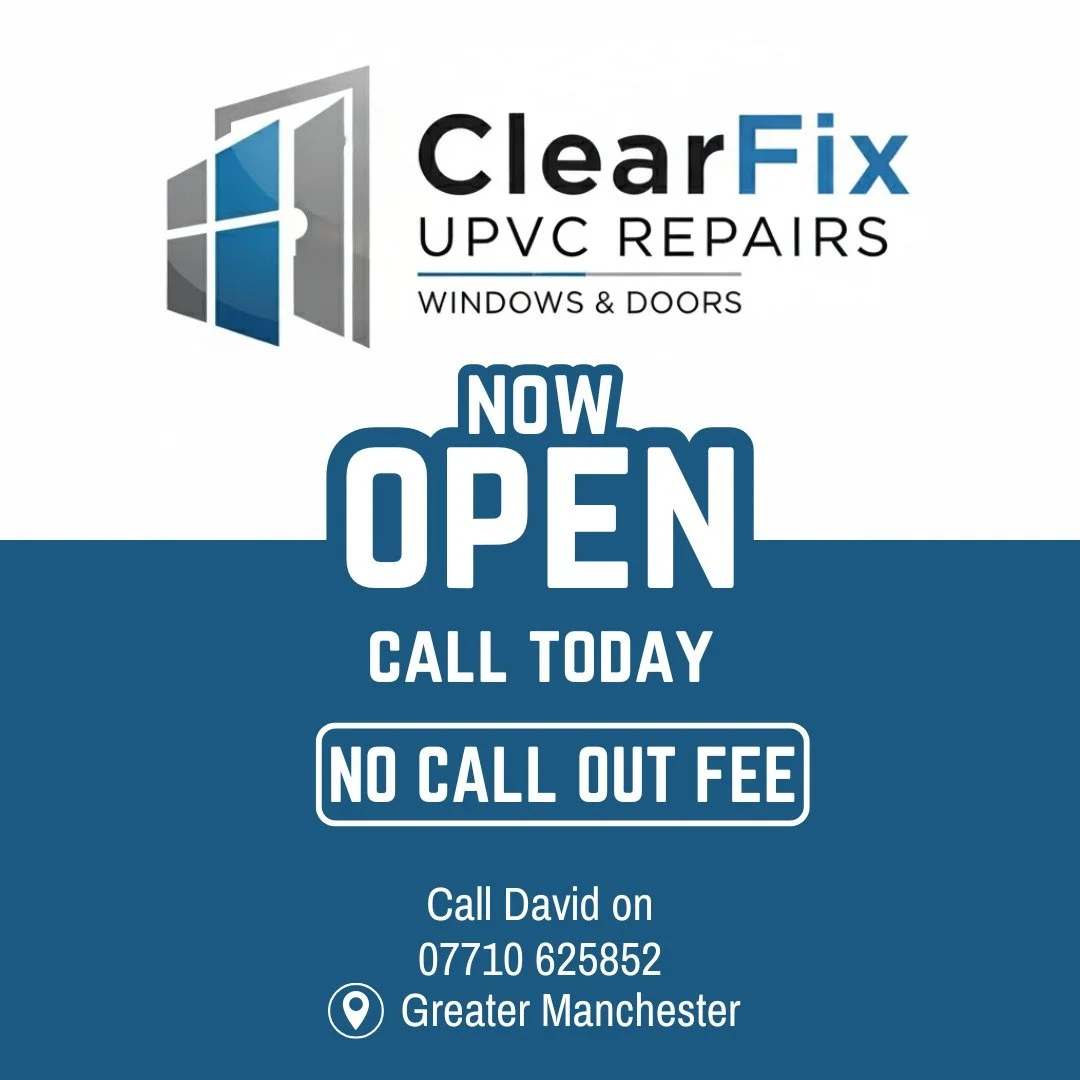 Introducing ClearFix Repairs! 🎉
Got a faulty UPVC window or door? Don't replace it, repair it! 🛠️
Based in Manchester, we specialize in fixing all your UPVC issues, from sticky locks and misaligned doors to damaged hinges and seals. Our expert se