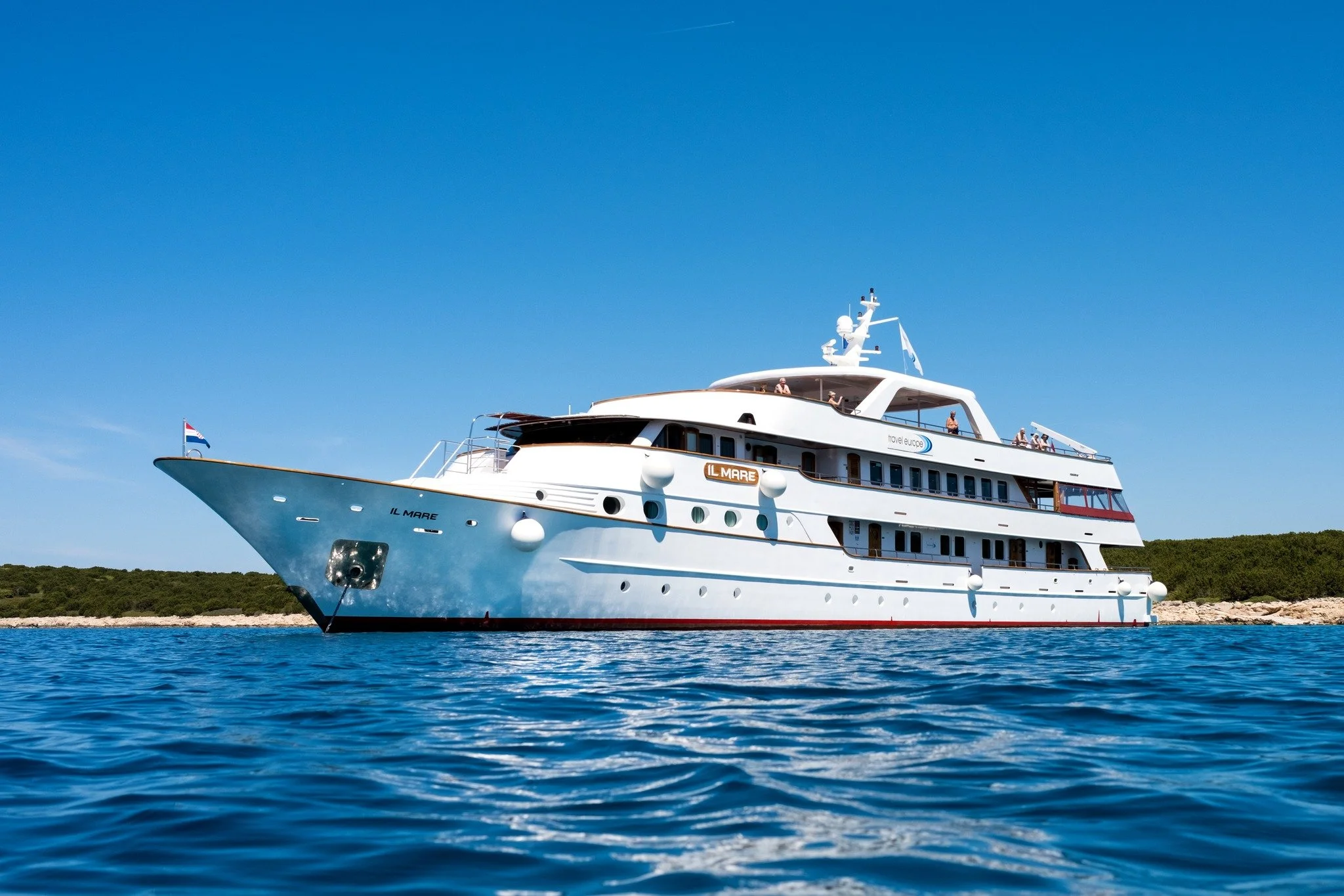 Luxury yacht ship