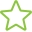 Outline of a star in the colour green