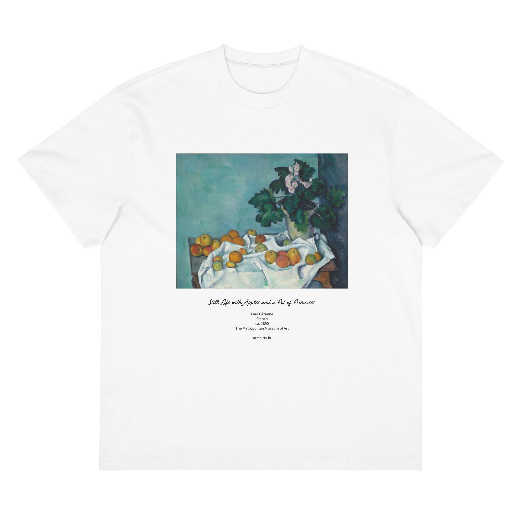 10046 Cezanne Still Life with Apples and a Pot of Primrosesmens-box-tee-white-front-6904b831439b7.png