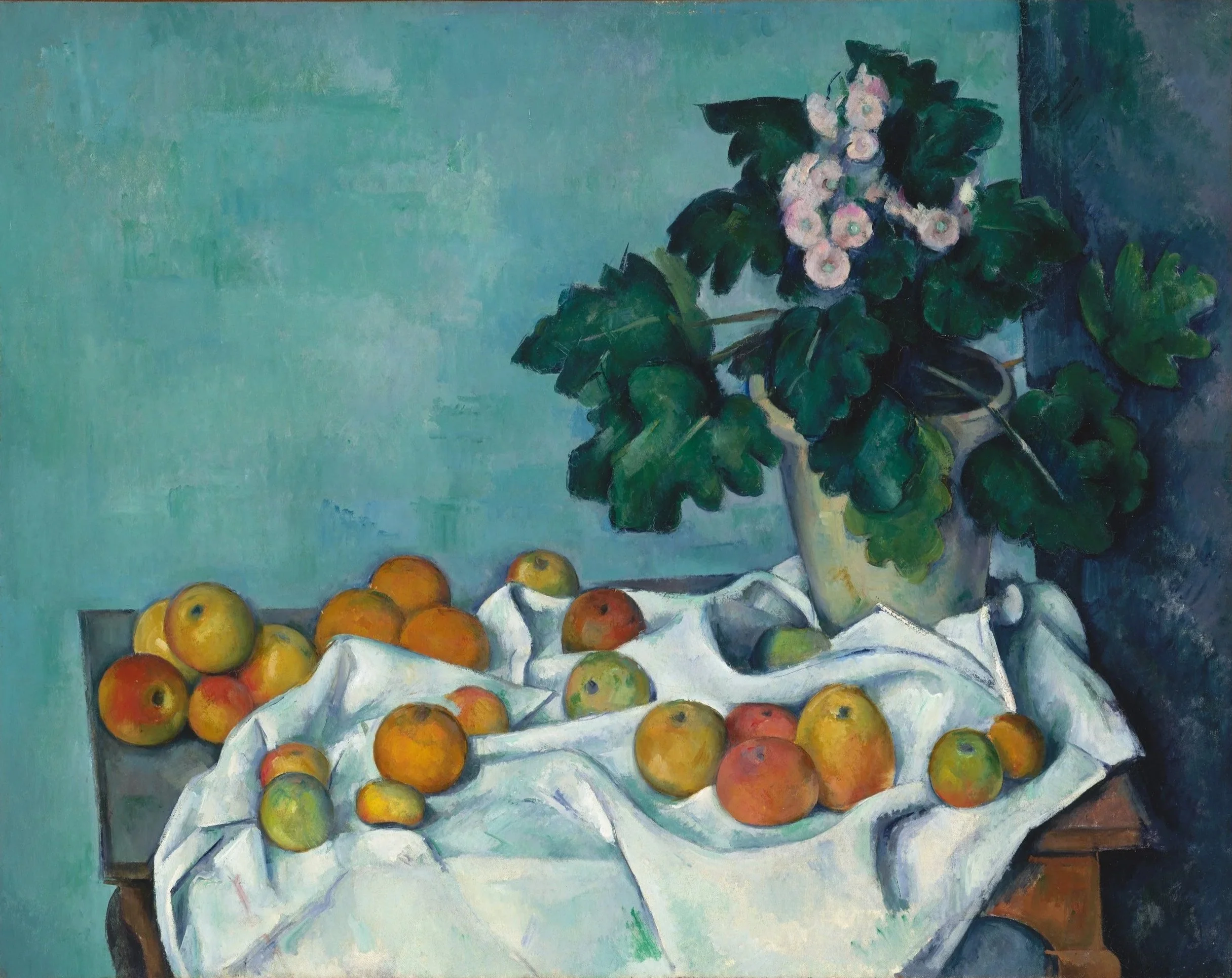Still Life with Apples and a Pot of Primroses
Paul Cézanne